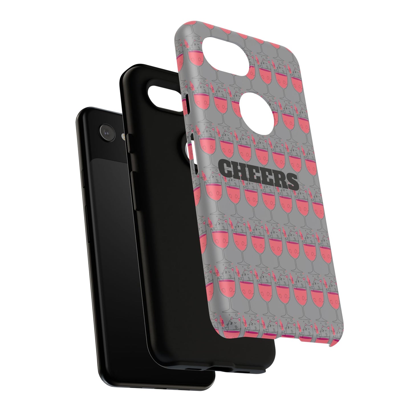 Cheers Phone Case, Fun Protective Case for Party Lovers, Gift for Birthdays, Anniversaries, Graduation, Custom Phone Cover