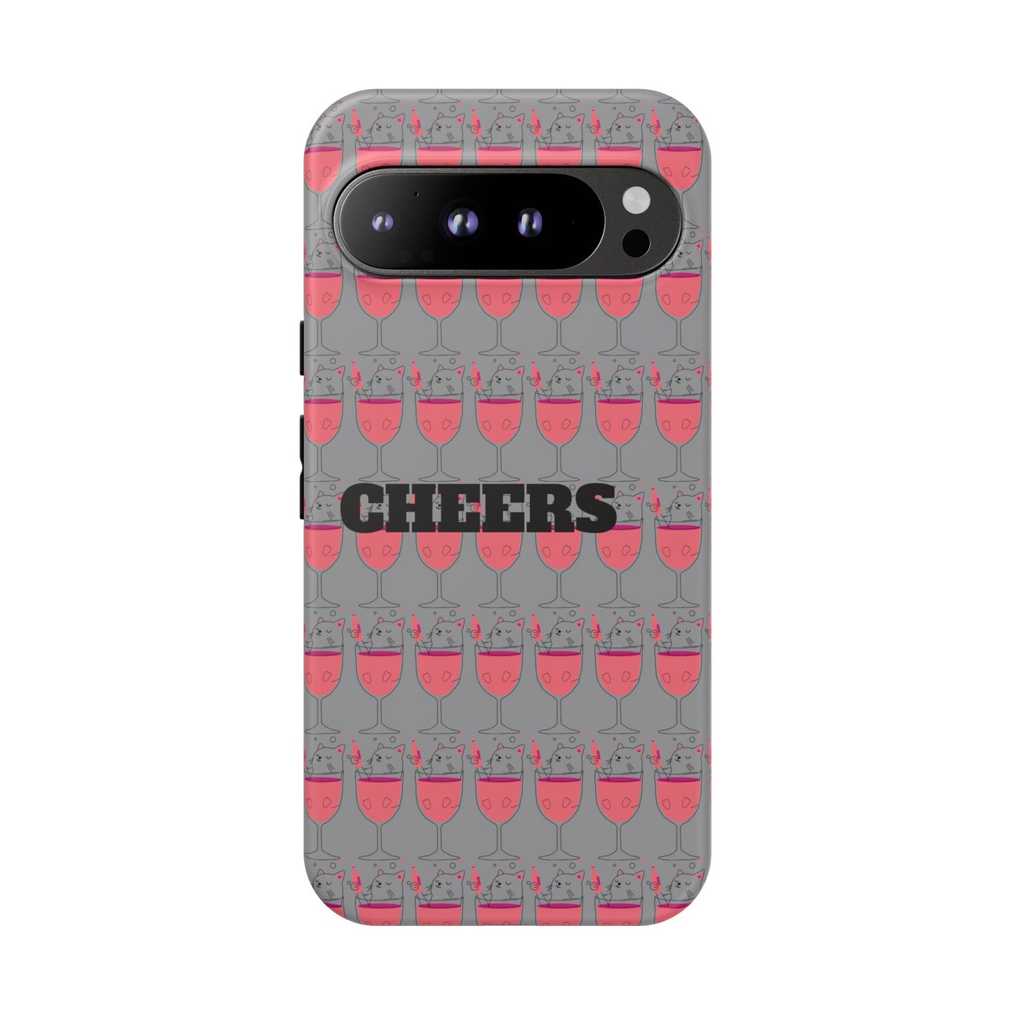 Cheers Phone Case, Fun Protective Case for Party Lovers, Gift for Birthdays, Anniversaries, Graduation, Custom Phone Cover