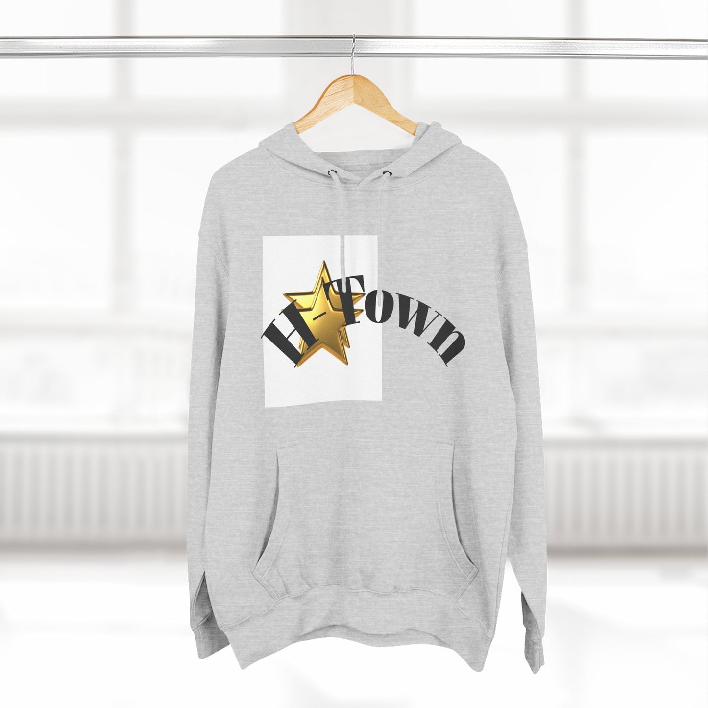 H-Town Fleece Hoodie, Cozy Sweatshirt for Urban Flair, Perfect for Casual Wear, Gifts for Friends, Street Style Essential, Unisex Hoodie