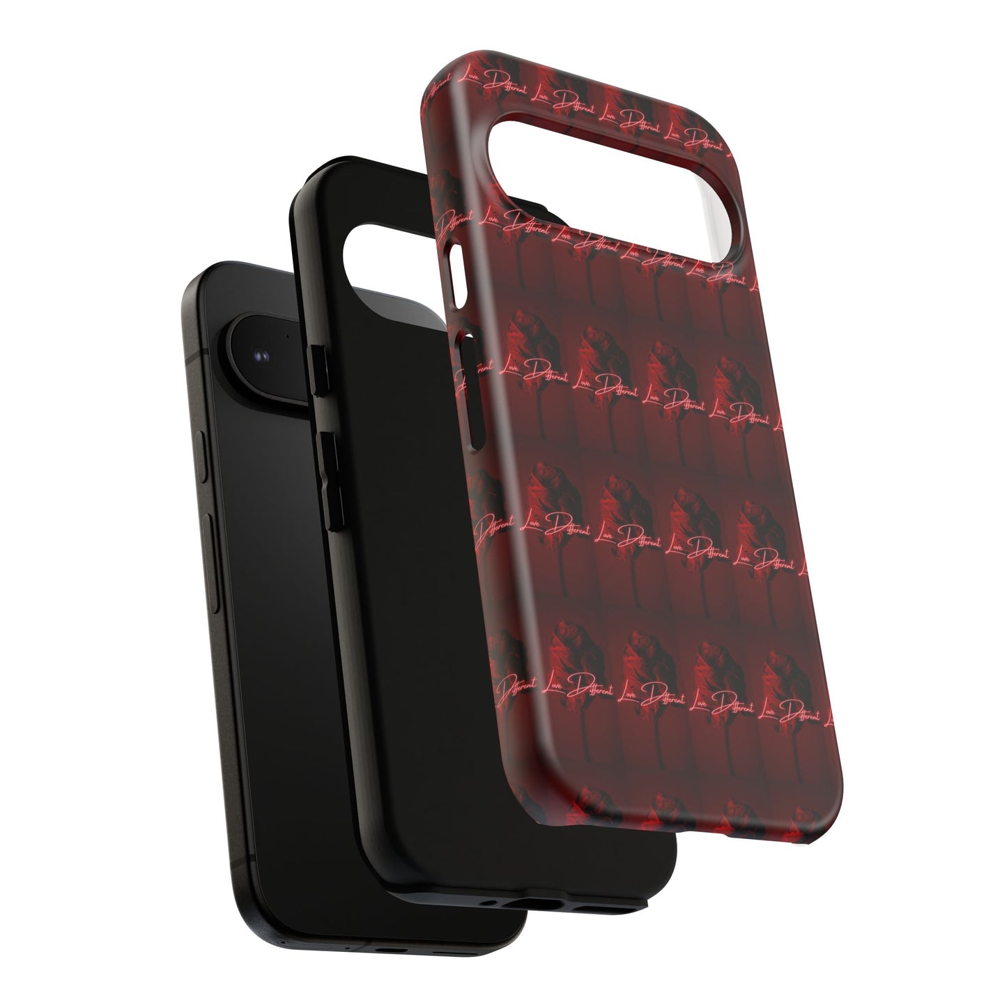 Red Patterned Phone Case | Tough Cases for Stylish Protection, Trendy Cell Cover, Unique Gifts for Tech Lovers, Modern Design