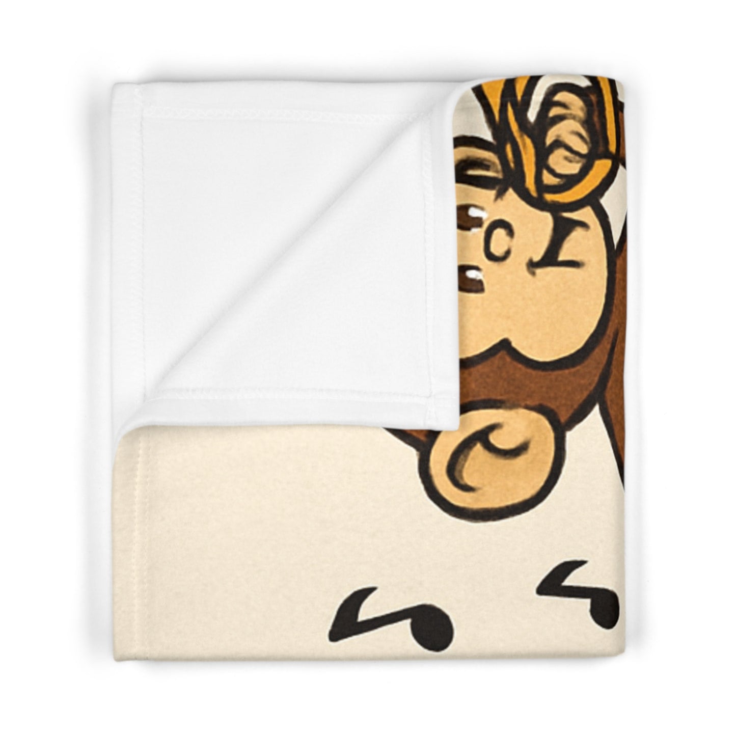 Musical Monkey Baby Blanket, Soft Fleece Blanket, Perfect Baby Gift, Nursery Decor, Baby Shower Gift, Animal Theme Blanket