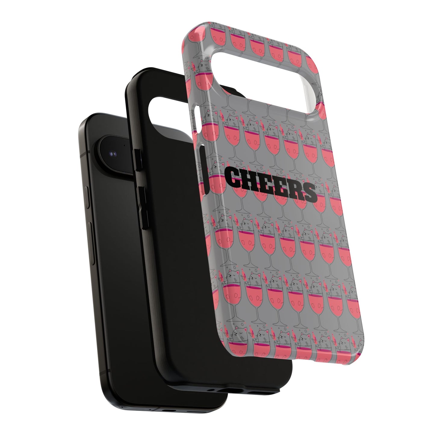Cheers Phone Case, Fun Protective Case for Party Lovers, Gift for Birthdays, Anniversaries, Graduation, Custom Phone Cover
