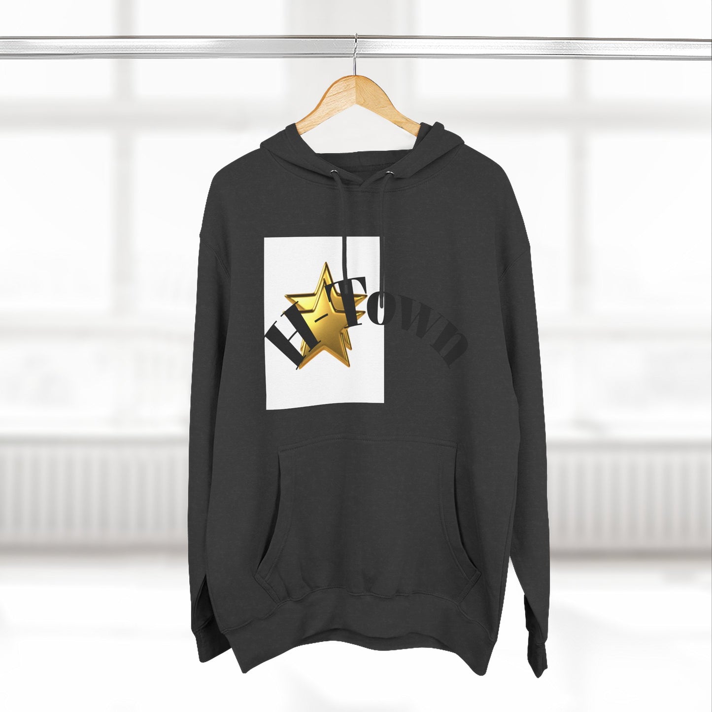 H-Town Fleece Hoodie, Cozy Sweatshirt for Urban Flair, Perfect for Casual Wear, Gifts for Friends, Street Style Essential, Unisex Hoodie