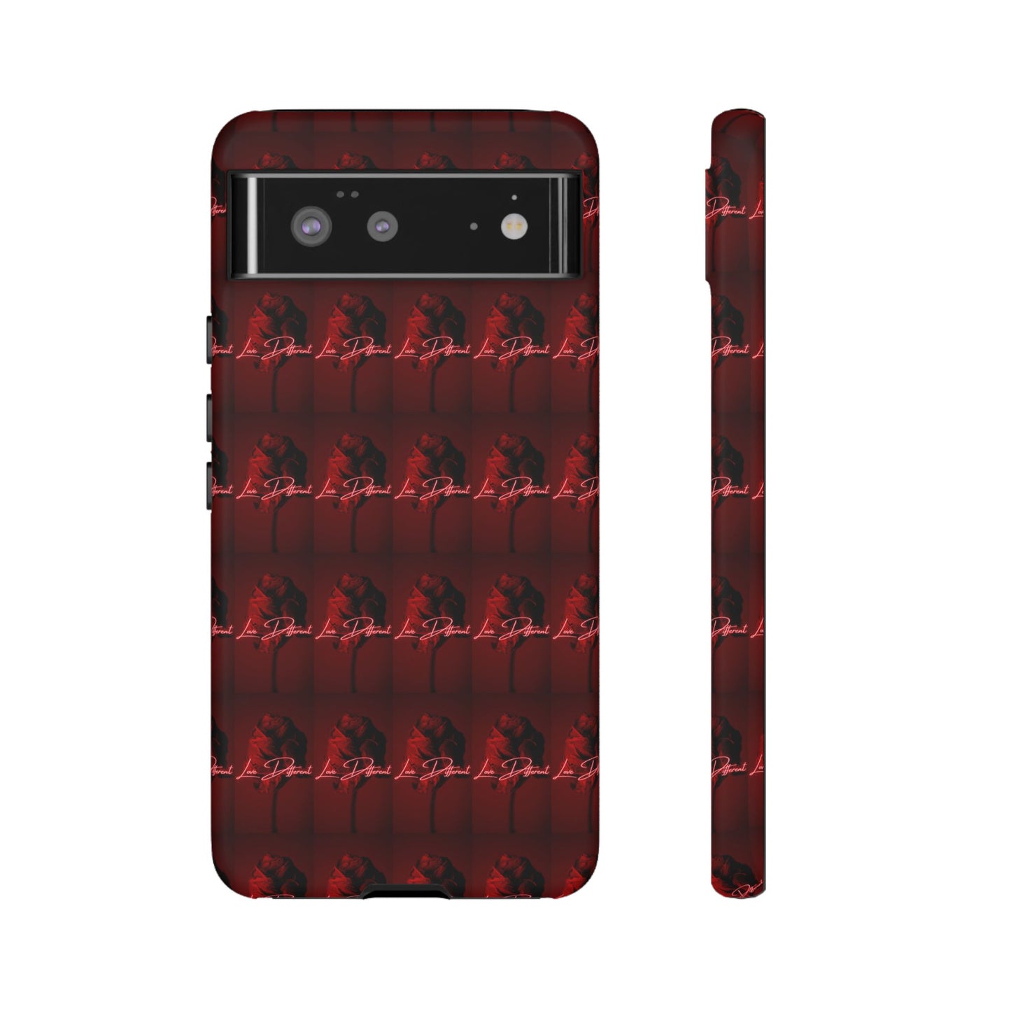 Red Patterned Phone Case | Tough Cases for Stylish Protection, Trendy Cell Cover, Unique Gifts for Tech Lovers, Modern Design