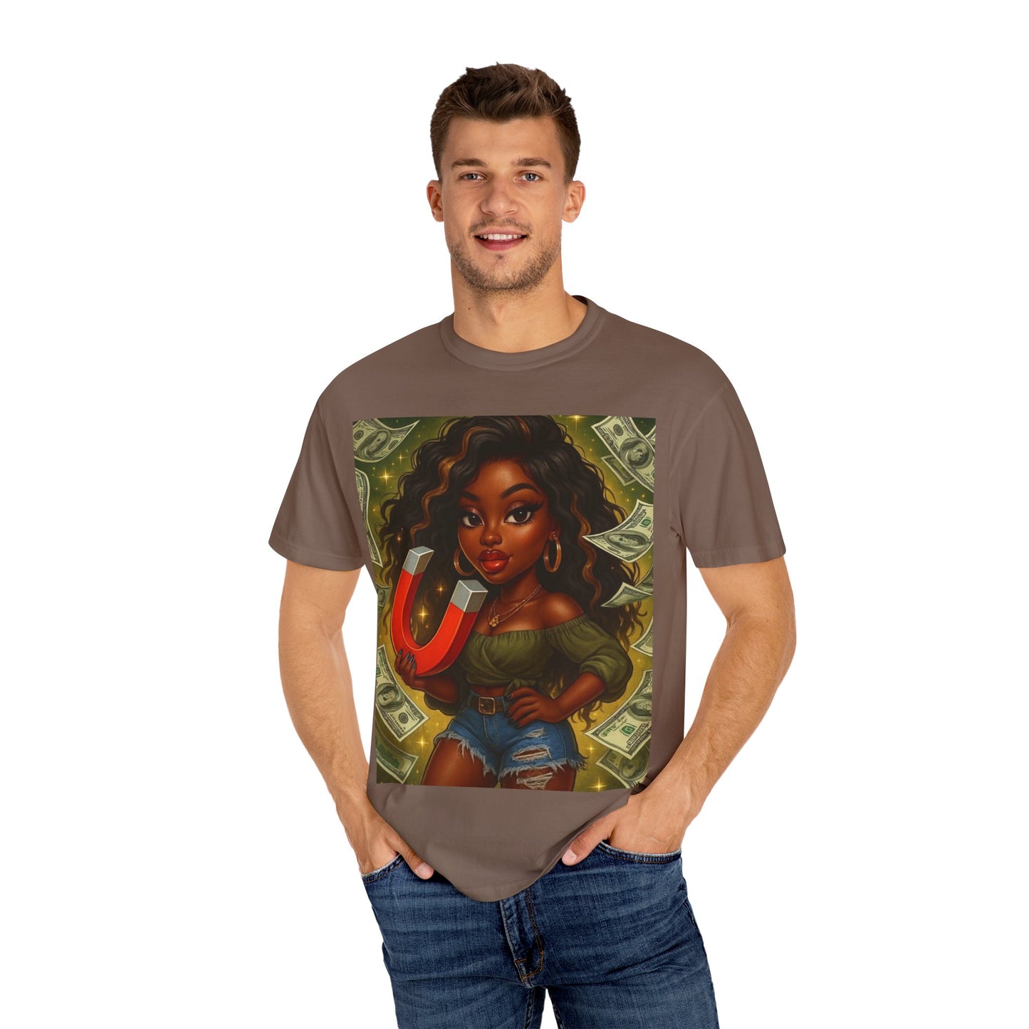 Magnet Money T-Shirt, Unisex Gift, Fashionable Tee, Casual Wear, Unique Graphic Design, Birthday, Motivational Apparel