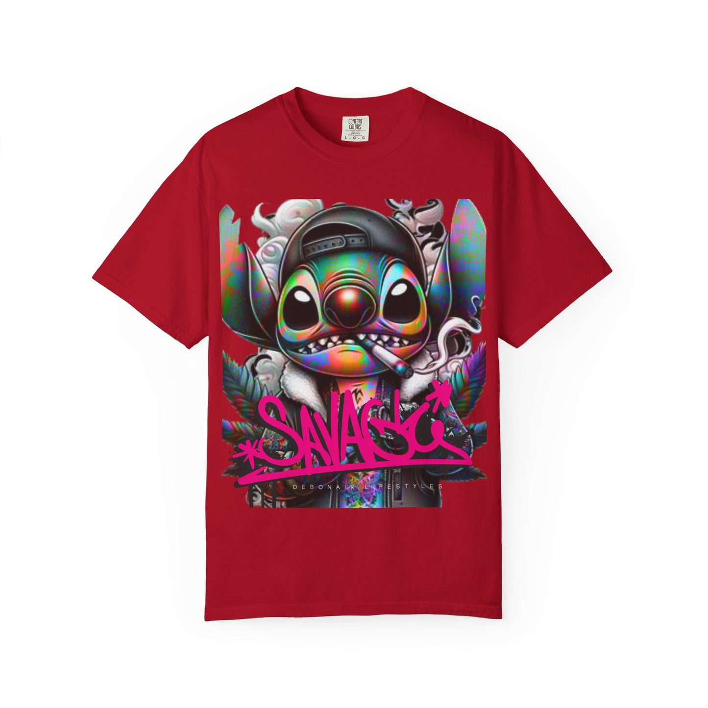 Savage Vibe Unisex Garment-Dyed T-Shirt, Streetwear, Graphic Tee, Cool Casual Wear, Unique Gift, Art-Inspired Fashion