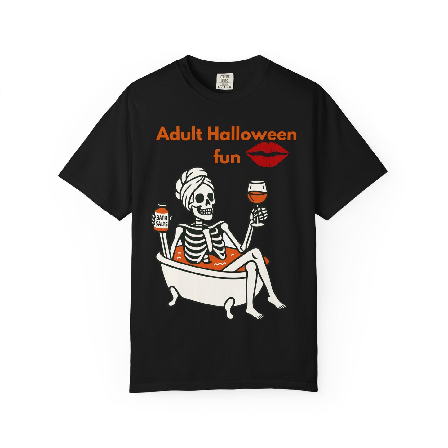 Halloween Skeleton Tee, Unisex Halloween T-shirt, Adult Fun Shirt, Funny Halloween Gift, Spooky Chill Vibes