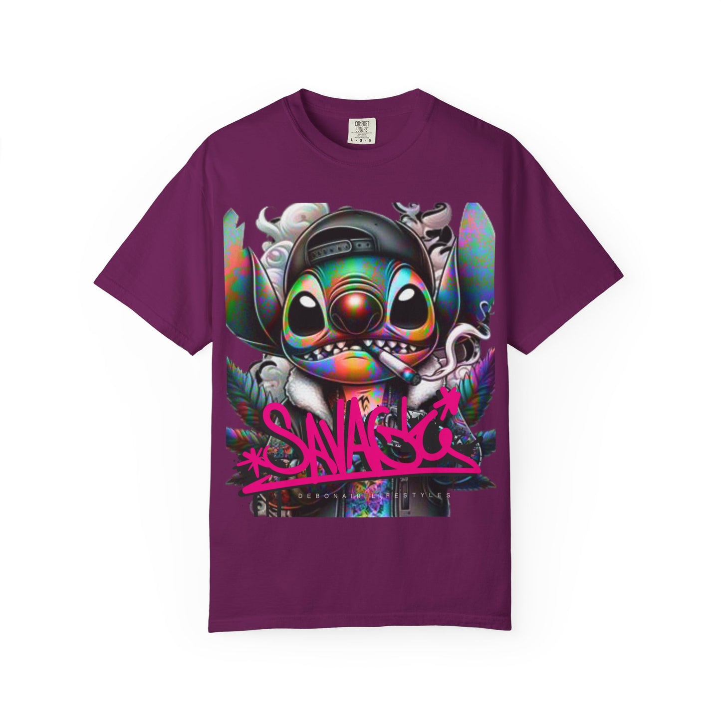 Savage Vibe Unisex Garment-Dyed T-Shirt, Streetwear, Graphic Tee, Cool Casual Wear, Unique Gift, Art-Inspired Fashion