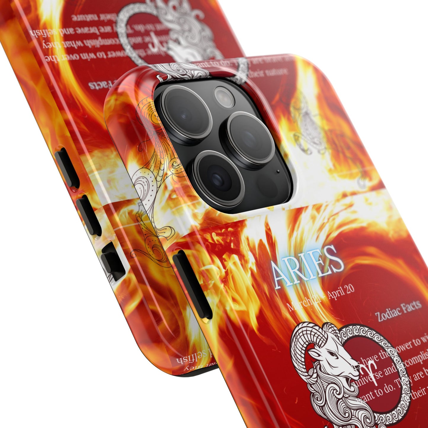 Aries Zodiac Phone Cases, Astrology, Bold Design, Gift for Her, Unique, Durable Cellphone Cover
