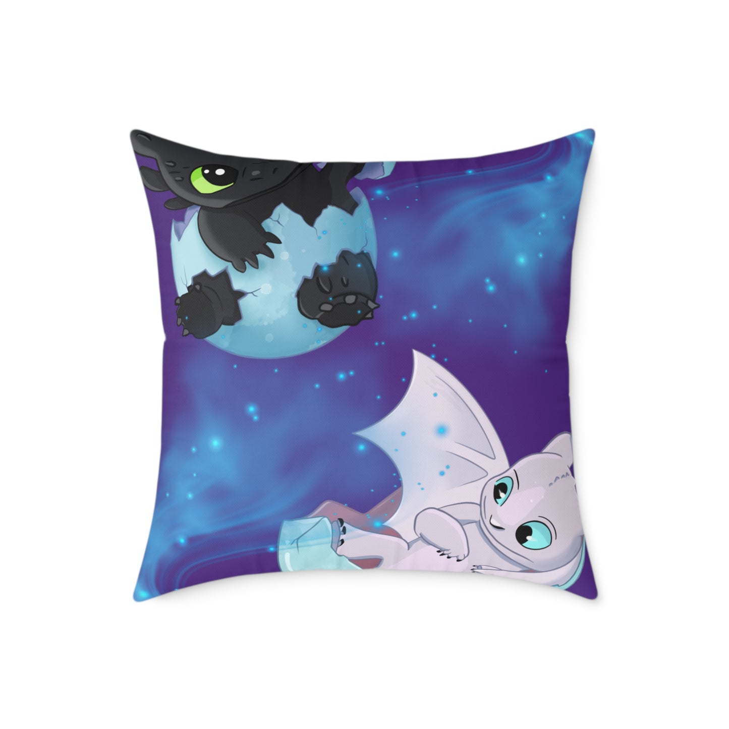 Cute Dragon Themed Decorative Pillow, Kids Room Decor, Fantasy Home Accent, Cozy Throw Pillow, Gift for Dragon Lovers and Fans
