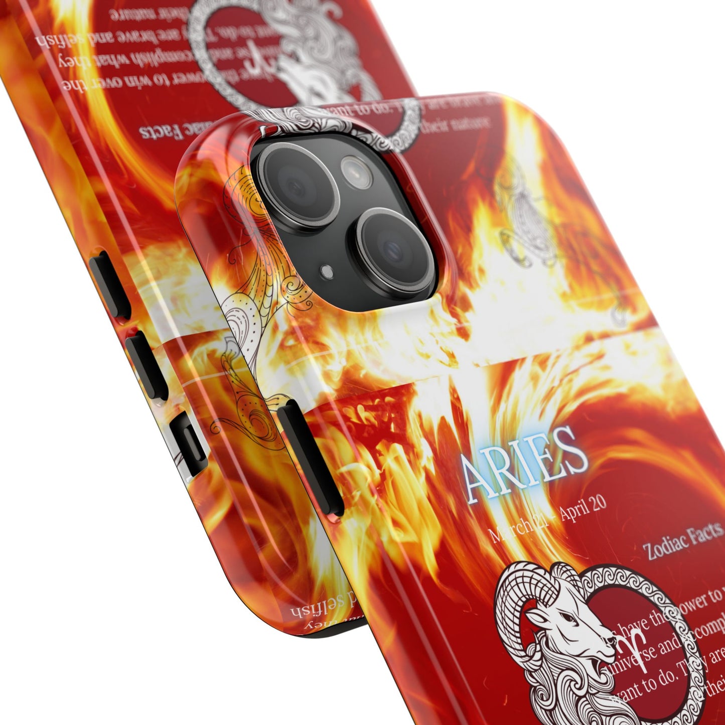 Aries Zodiac Phone Cases, Astrology, Bold Design, Gift for Her, Unique, Durable Cellphone Cover