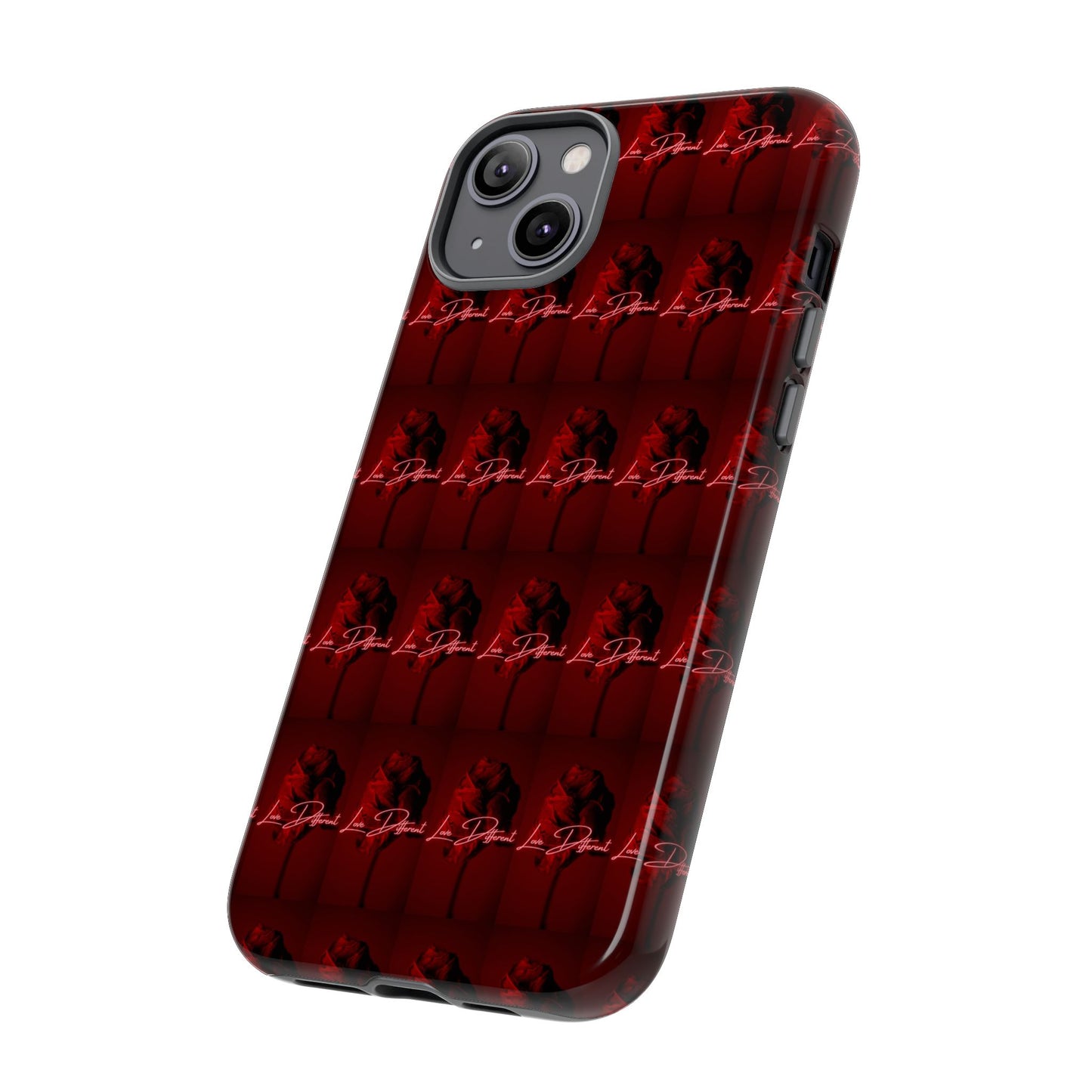 Red Patterned Phone Case | Tough Cases for Stylish Protection, Trendy Cell Cover, Unique Gifts for Tech Lovers, Modern Design