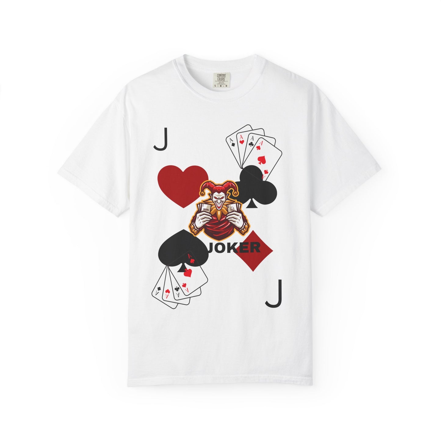 Joker Inspired Unisex Garment-Dyed T-Shirt - Perfect for Gamers, Fun Parties, Costume Events, Casual Wear, Gift Ideas