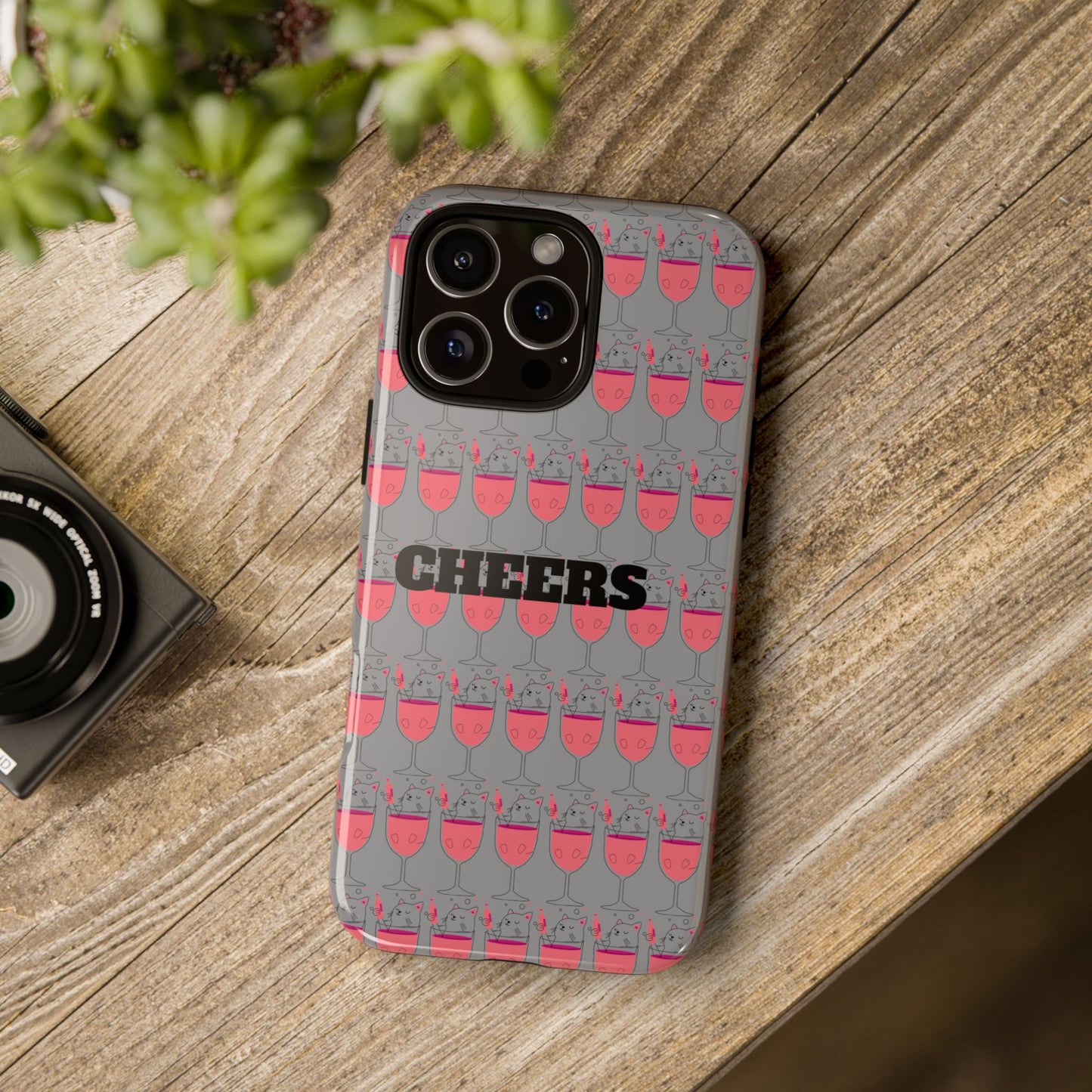 Cheers Phone Case, Fun Protective Case for Party Lovers, Gift for Birthdays, Anniversaries, Graduation, Custom Phone Cover