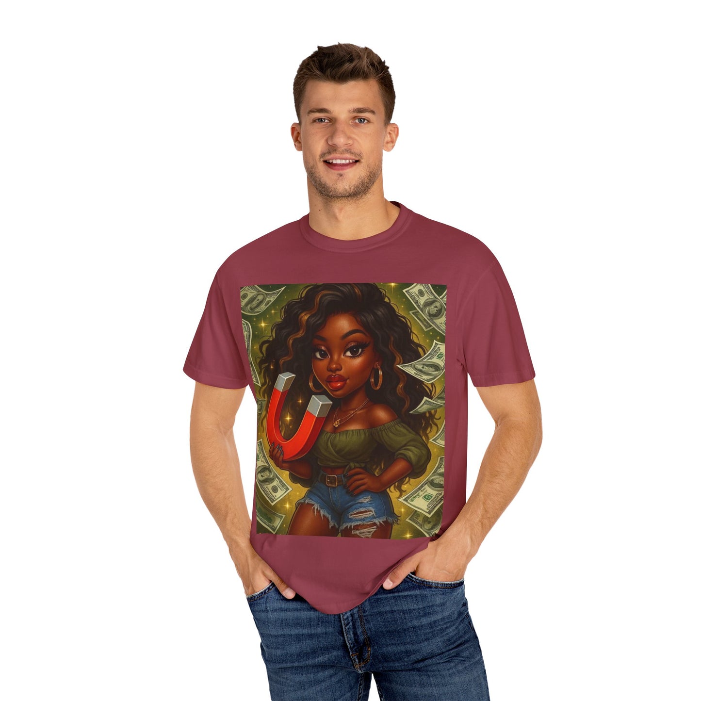Magnet Money T-Shirt, Unisex Gift, Fashionable Tee, Casual Wear, Unique Graphic Design, Birthday, Motivational Apparel