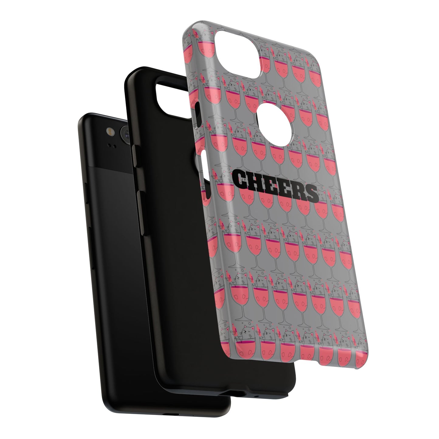 Cheers Phone Case, Fun Protective Case for Party Lovers, Gift for Birthdays, Anniversaries, Graduation, Custom Phone Cover