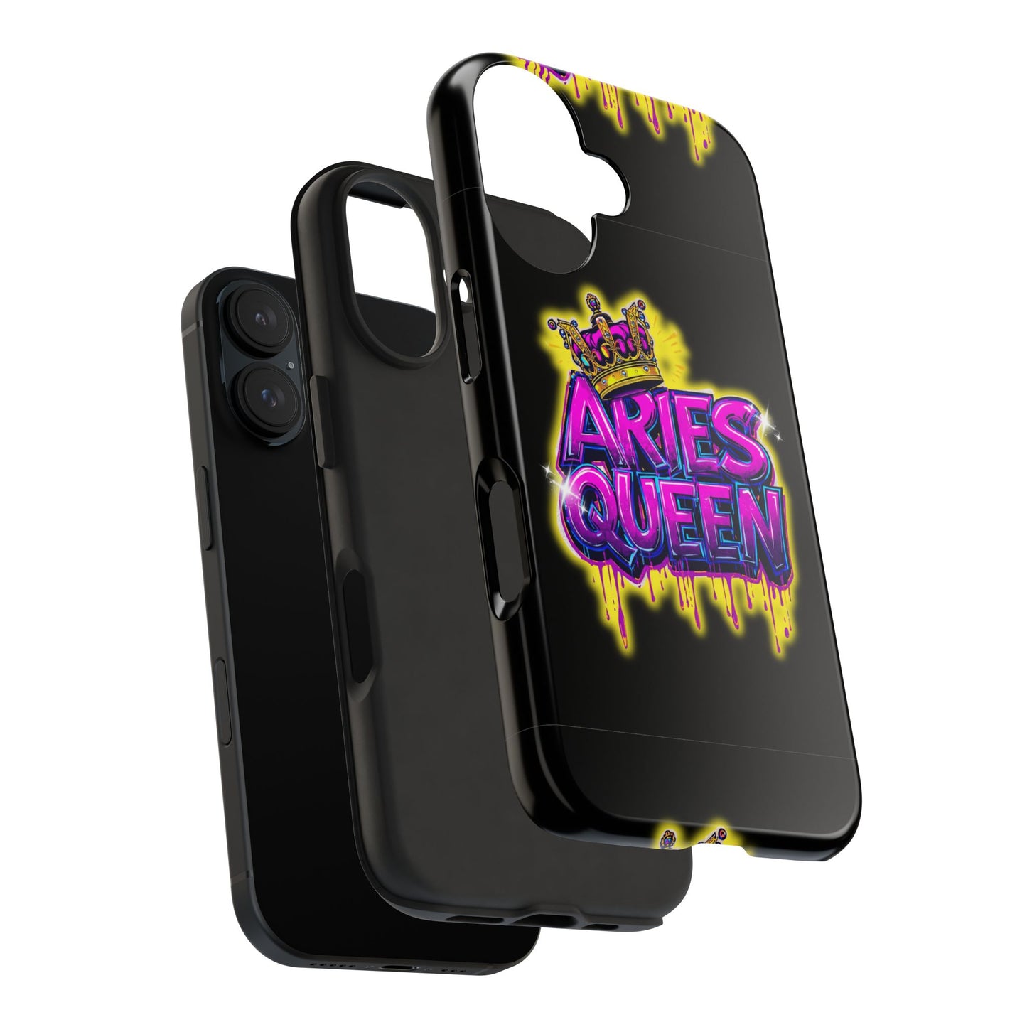 Aries Queen Tough Phone Cases - Vivid Design, Durable Protection, Aries Gifts, Astrology Accessories, Colorful Phone Cover