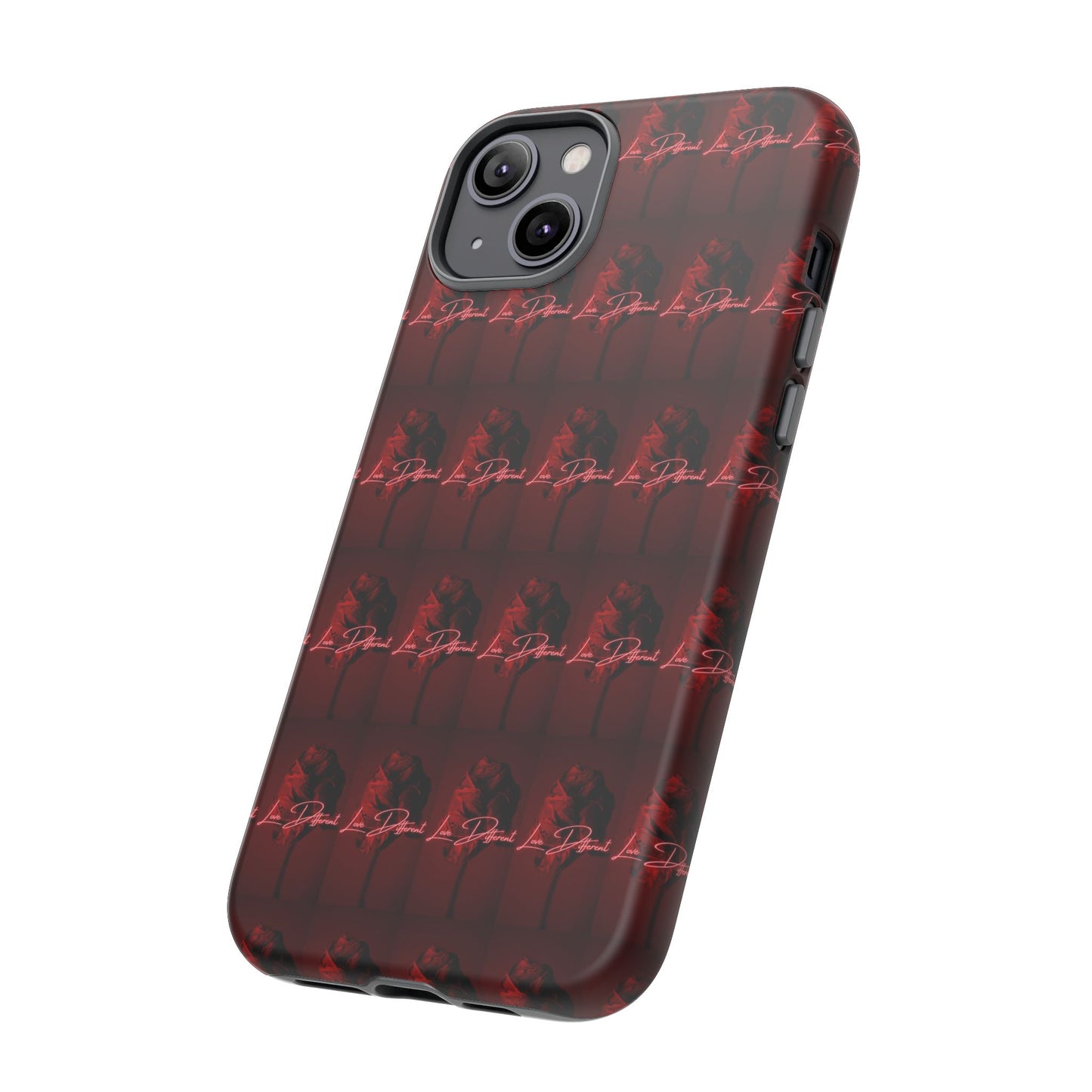 Red Patterned Phone Case | Tough Cases for Stylish Protection, Trendy Cell Cover, Unique Gifts for Tech Lovers, Modern Design