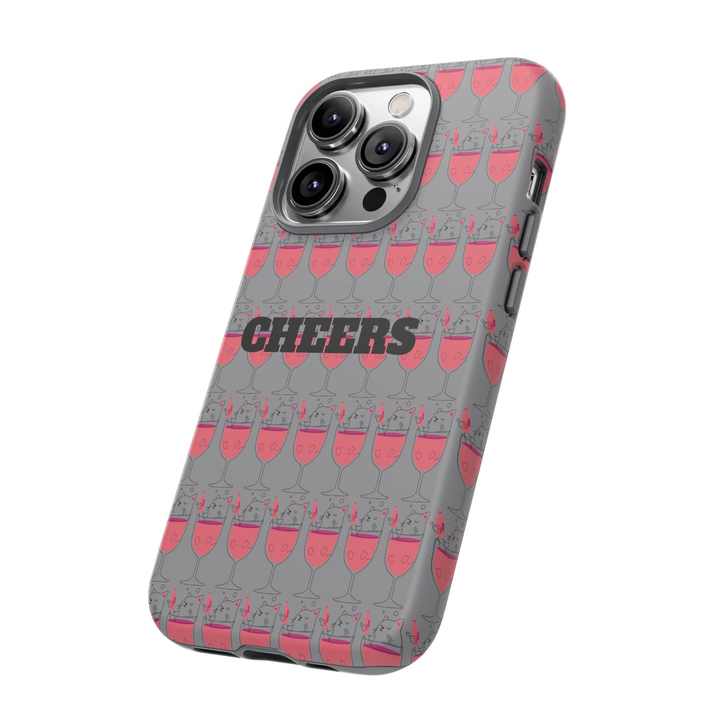 Cheers Phone Case, Fun Protective Case for Party Lovers, Gift for Birthdays, Anniversaries, Graduation, Custom Phone Cover