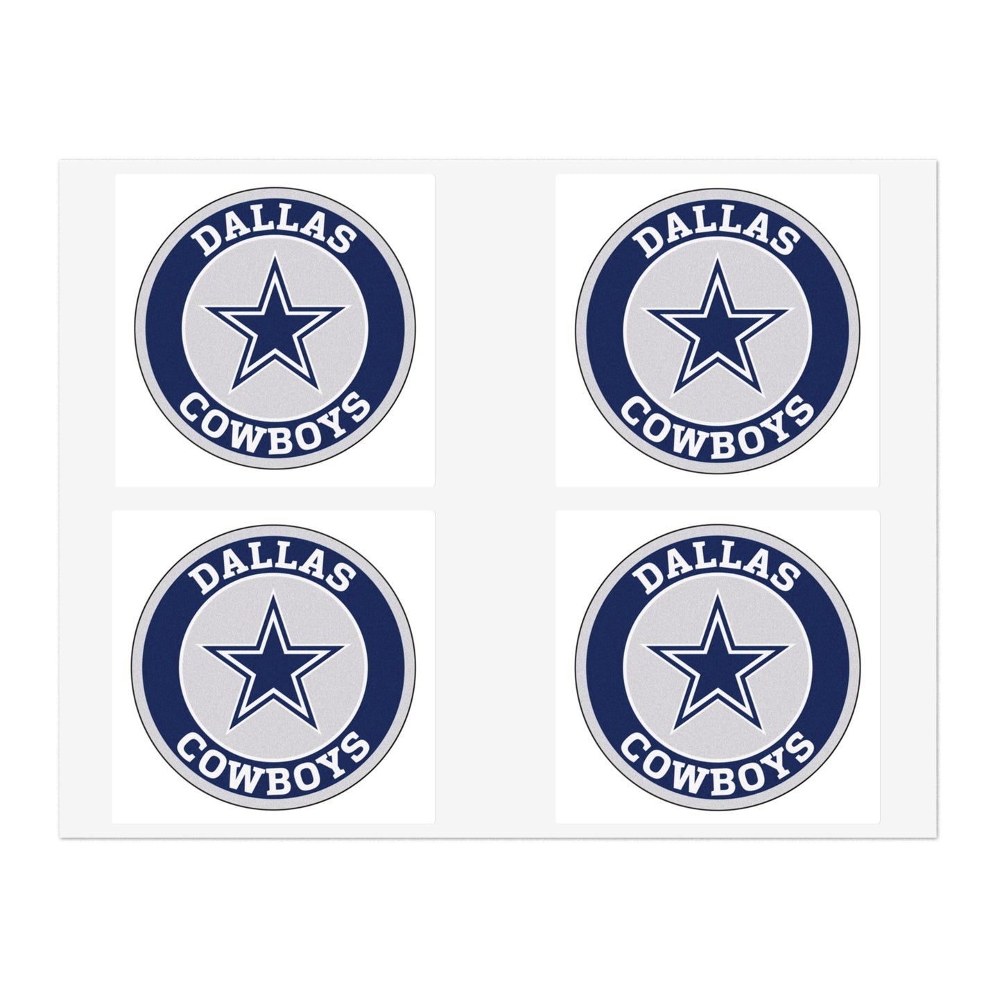 Dallas Cowboys Sticker Sheets, Team Fan Art, NFL Decor, Sports Gifts, Planner Stickers, Scrapbooking Supplies
