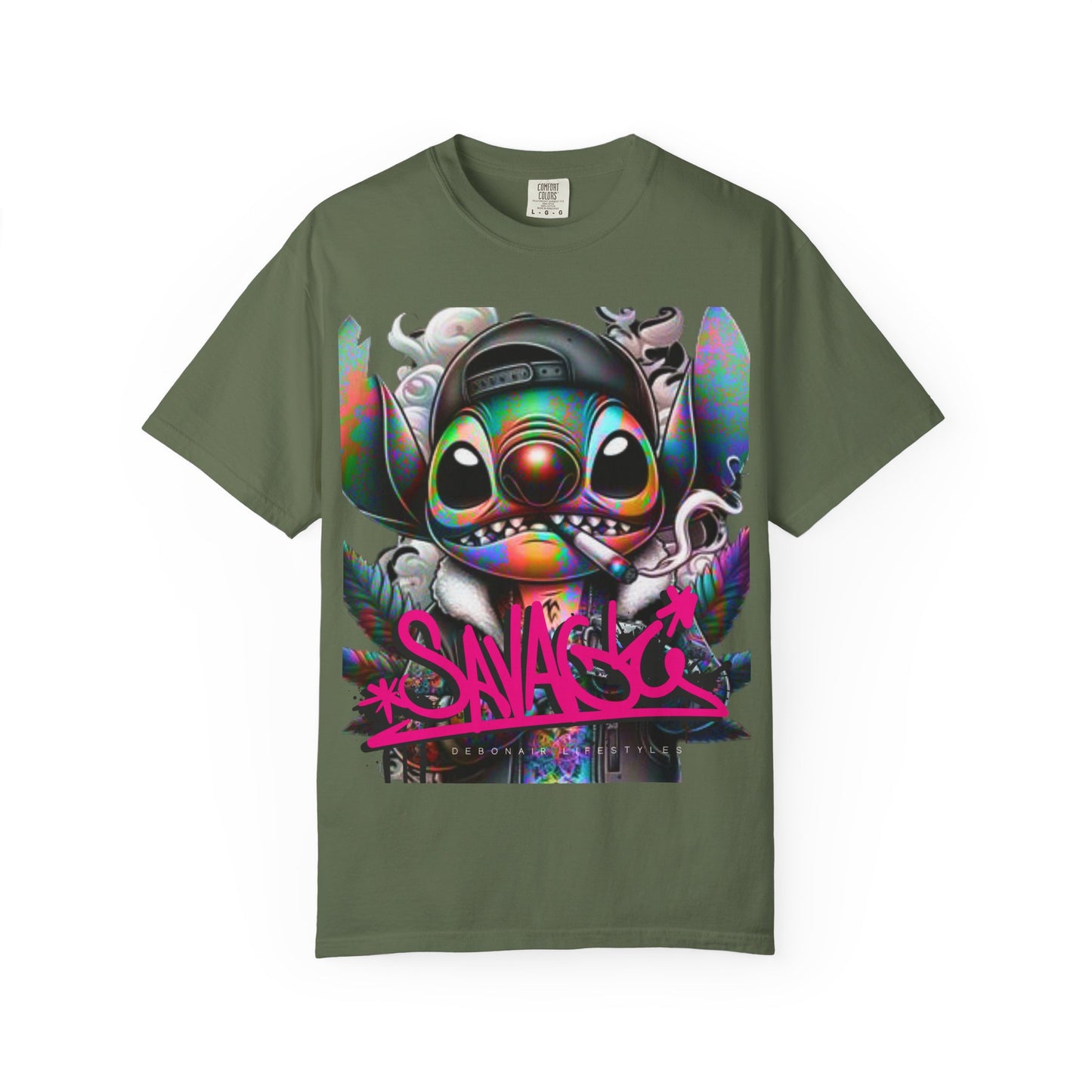 Savage Vibe Unisex Garment-Dyed T-Shirt, Streetwear, Graphic Tee, Cool Casual Wear, Unique Gift, Art-Inspired Fashion