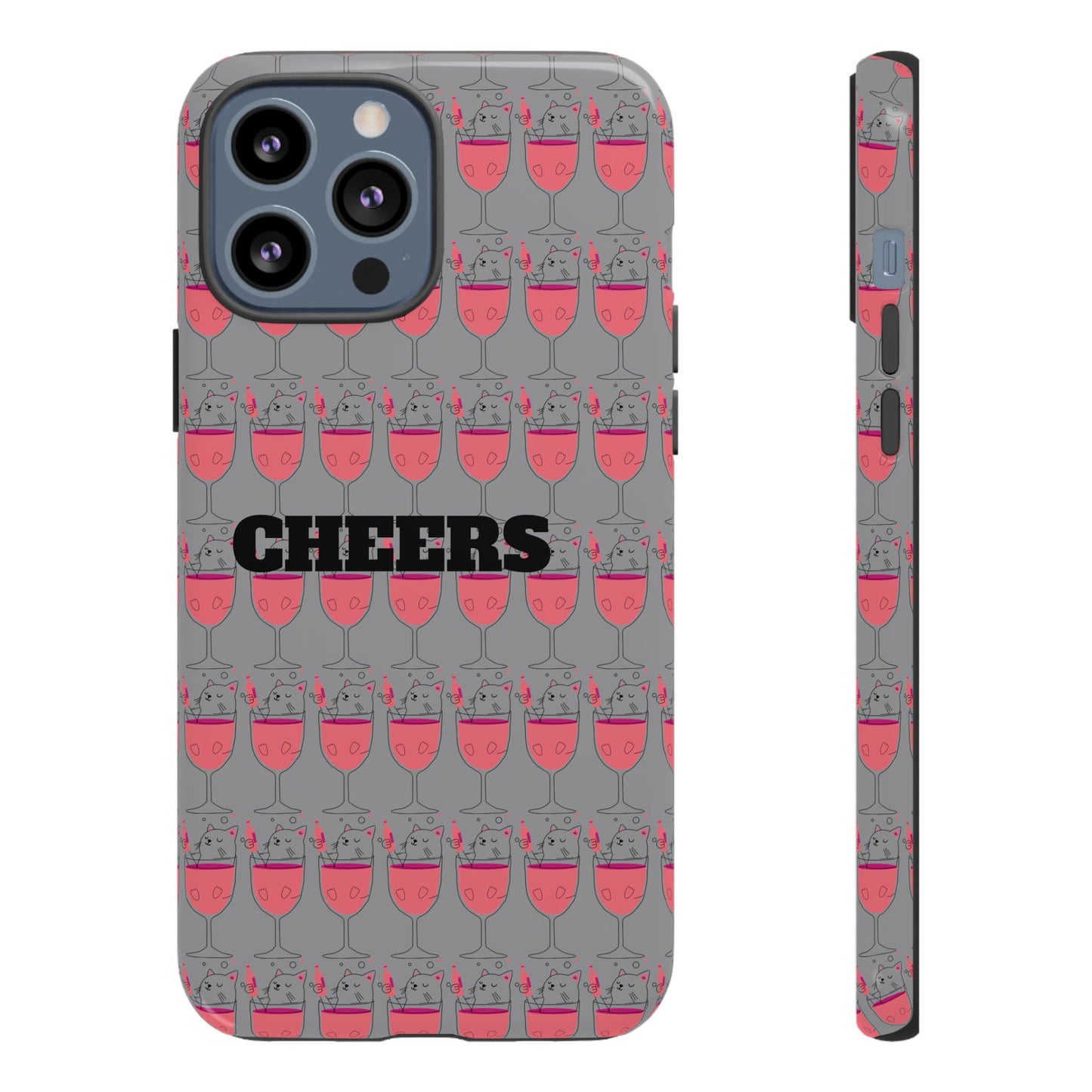 Cheers Phone Case, Fun Protective Case for Party Lovers, Gift for Birthdays, Anniversaries, Graduation, Custom Phone Cover