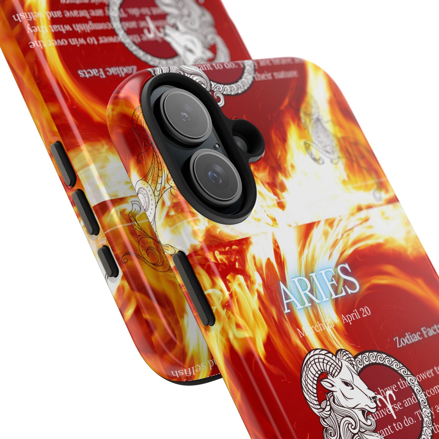 Aries Zodiac Phone Cases, Astrology, Bold Design, Gift for Her, Unique, Durable Cellphone Cover