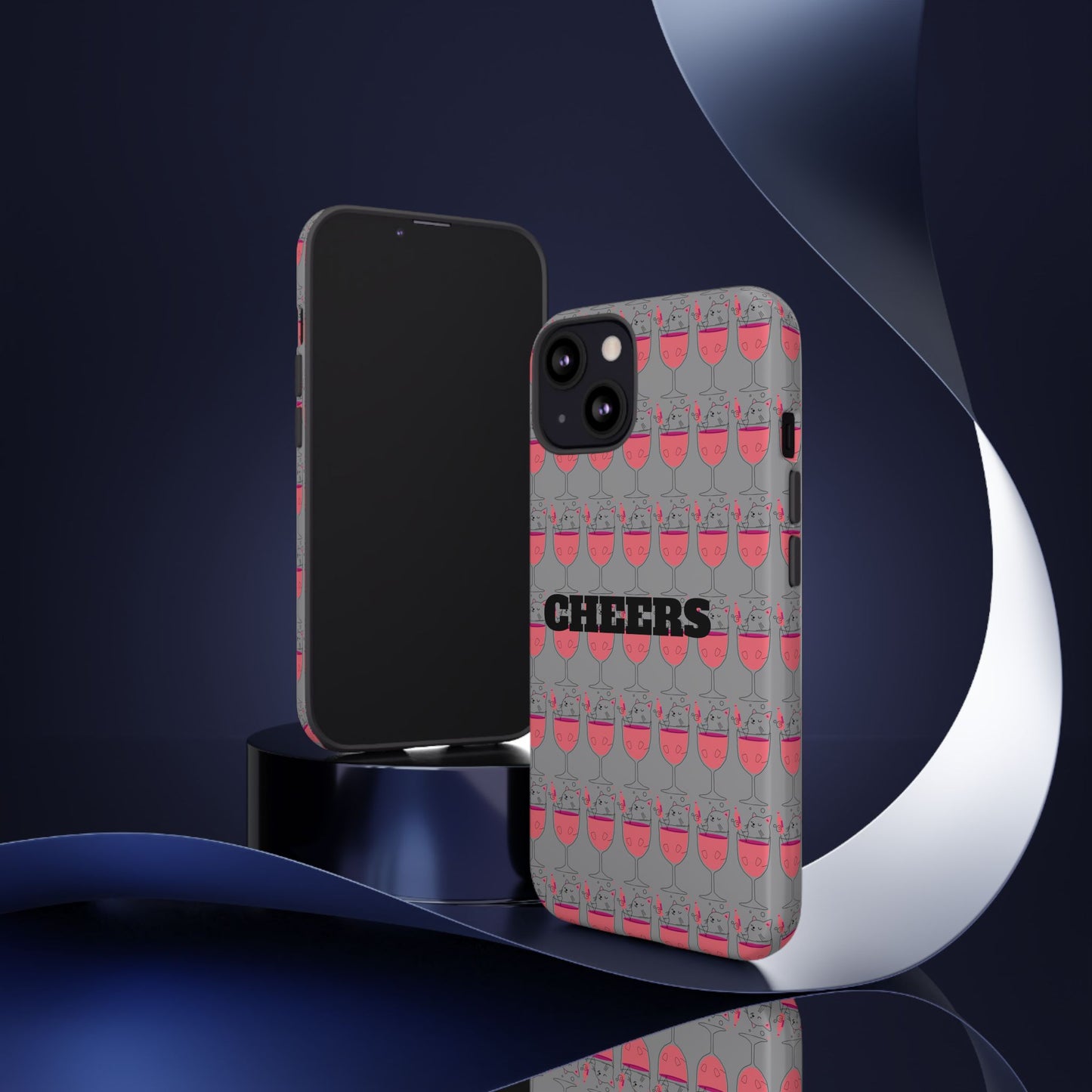 Cheers Phone Case, Fun Protective Case for Party Lovers, Gift for Birthdays, Anniversaries, Graduation, Custom Phone Cover