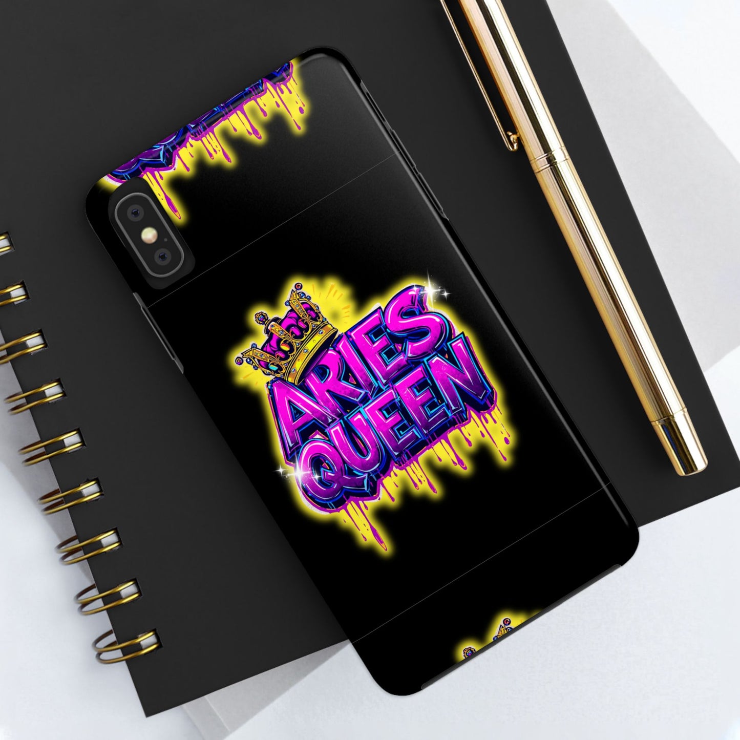 Aries Queen Tough Phone Cases - Vivid Design, Durable Protection, Aries Gifts, Astrology Accessories, Colorful Phone Cover