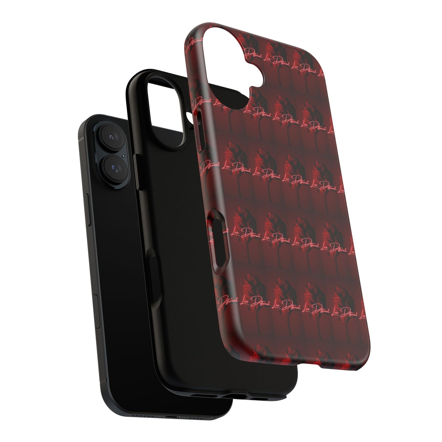 Red Patterned Phone Case | Tough Cases for Stylish Protection, Trendy Cell Cover, Unique Gifts for Tech Lovers, Modern Design
