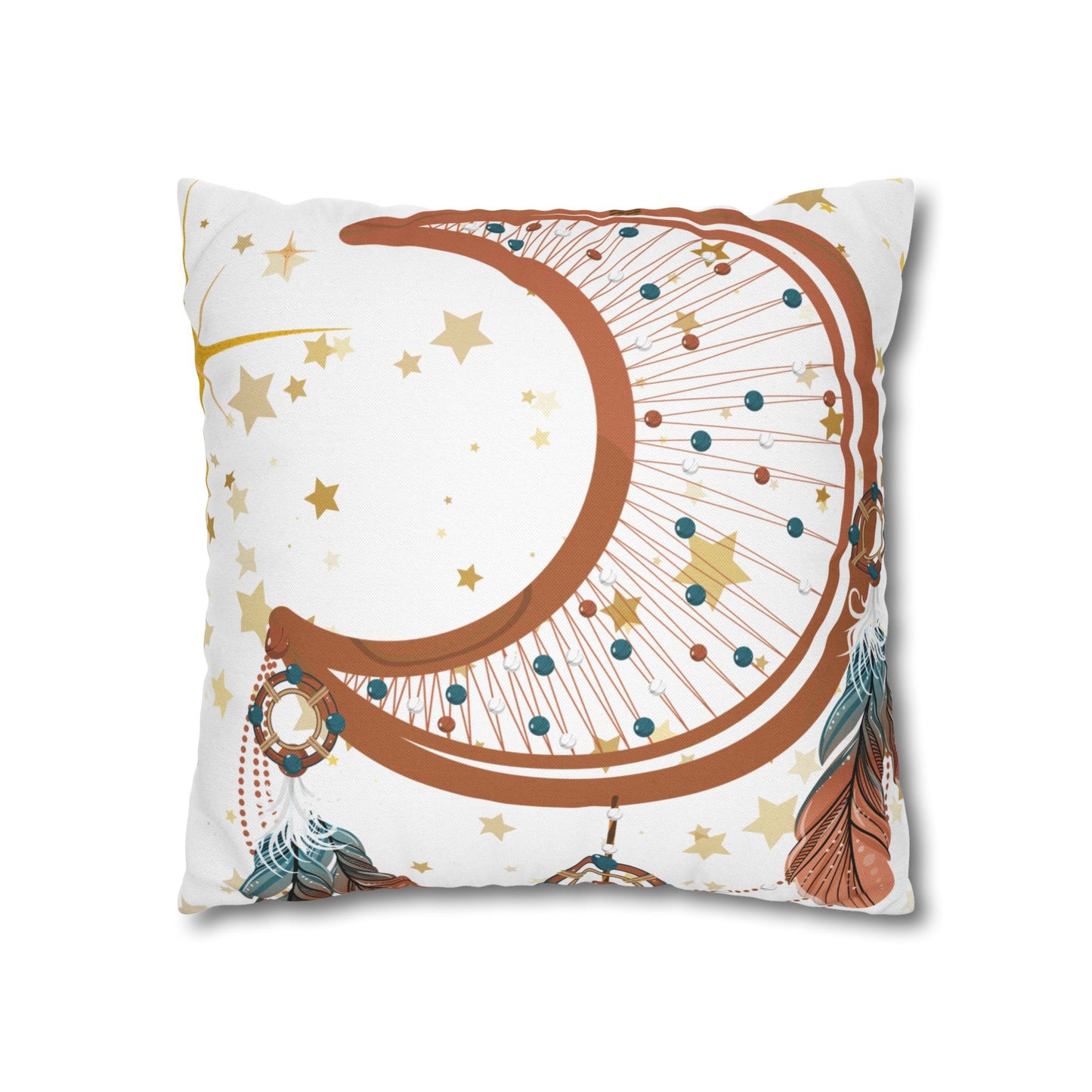 Dreamy Feather Accent Pillow, Cozy Home Decor, Relaxing Gift, Bedroom Accessories, Sweet Dreams Pillowcase