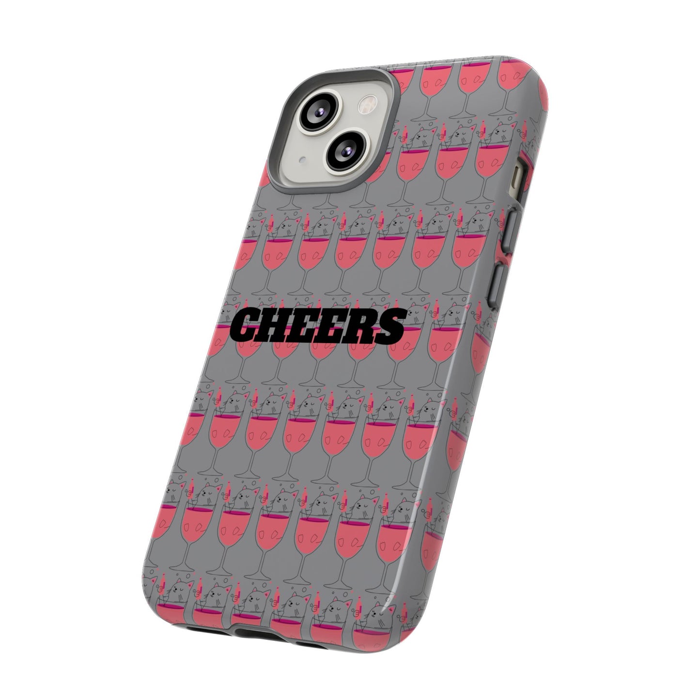 Cheers Phone Case, Fun Protective Case for Party Lovers, Gift for Birthdays, Anniversaries, Graduation, Custom Phone Cover
