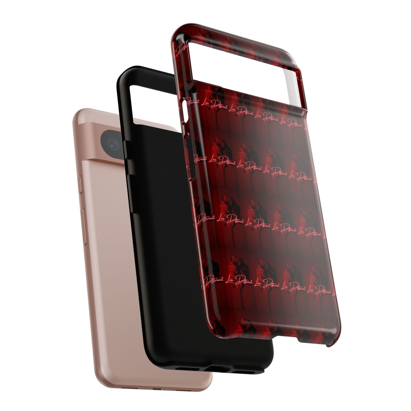 Red Patterned Phone Case | Tough Cases for Stylish Protection, Trendy Cell Cover, Unique Gifts for Tech Lovers, Modern Design