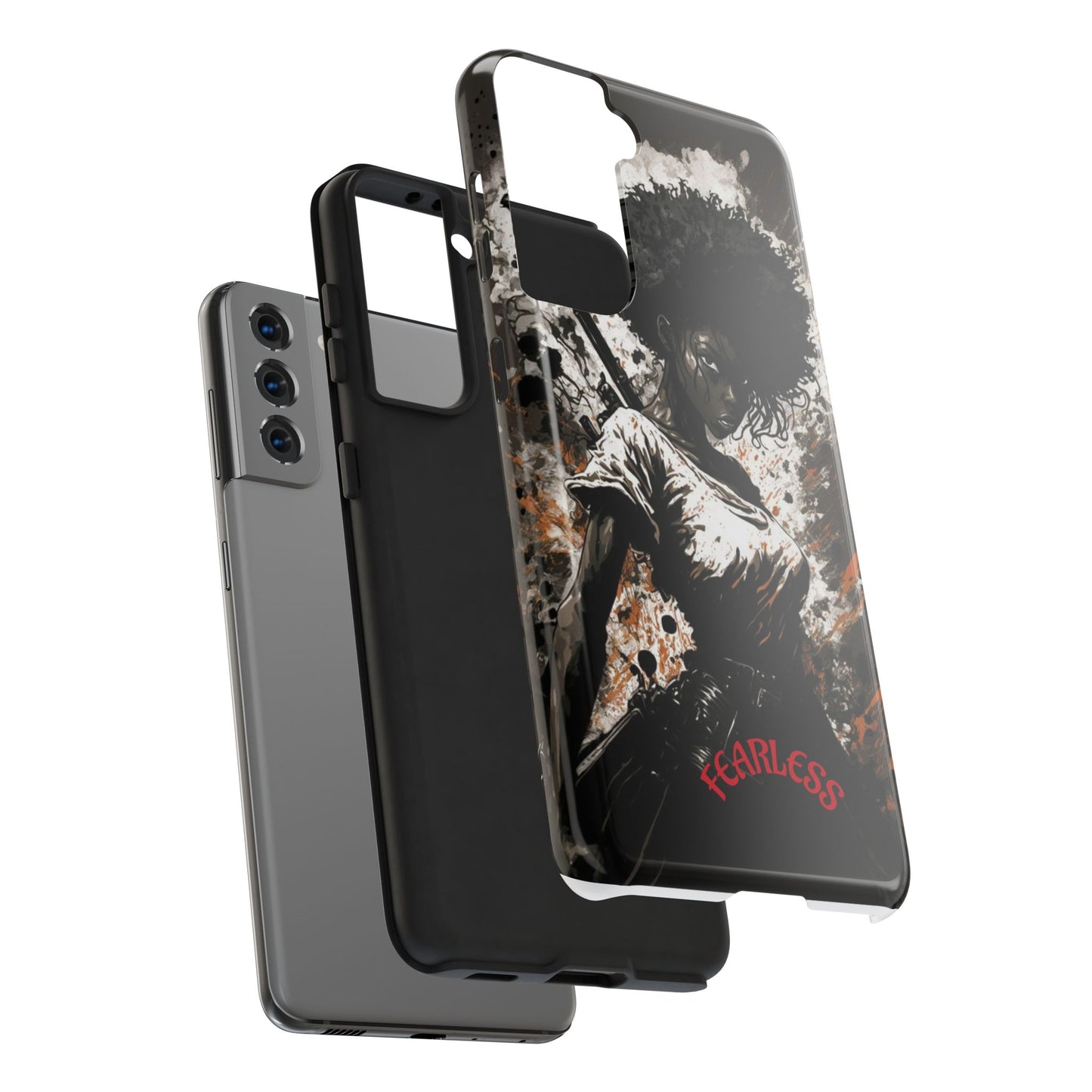 Fearless Tough Phone Cases for Adventurers, Unique Gifts for Him/Her, Durable Phone Accessories, Art-inspired Cases, Stylish Protection