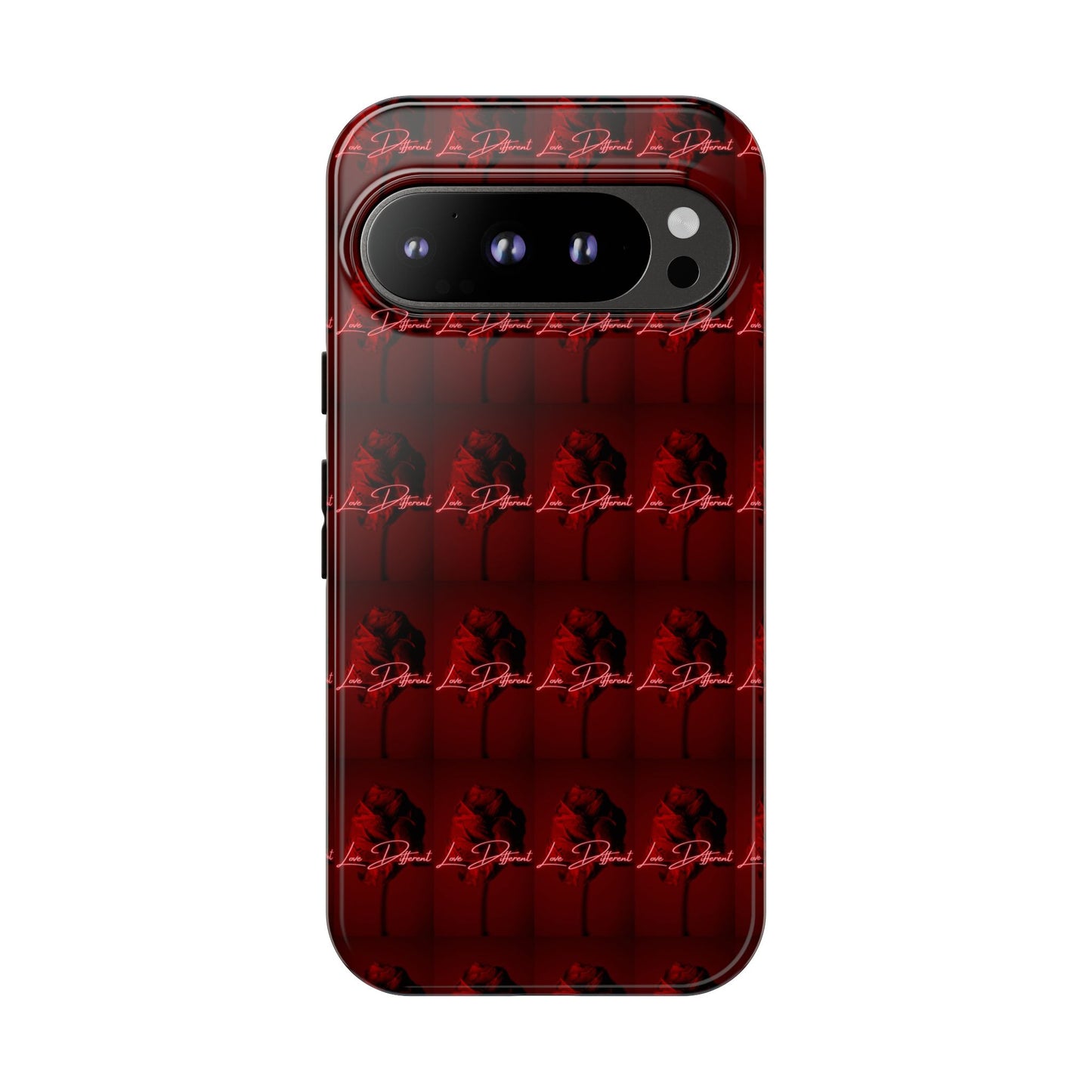Red Patterned Phone Case | Tough Cases for Stylish Protection, Trendy Cell Cover, Unique Gifts for Tech Lovers, Modern Design