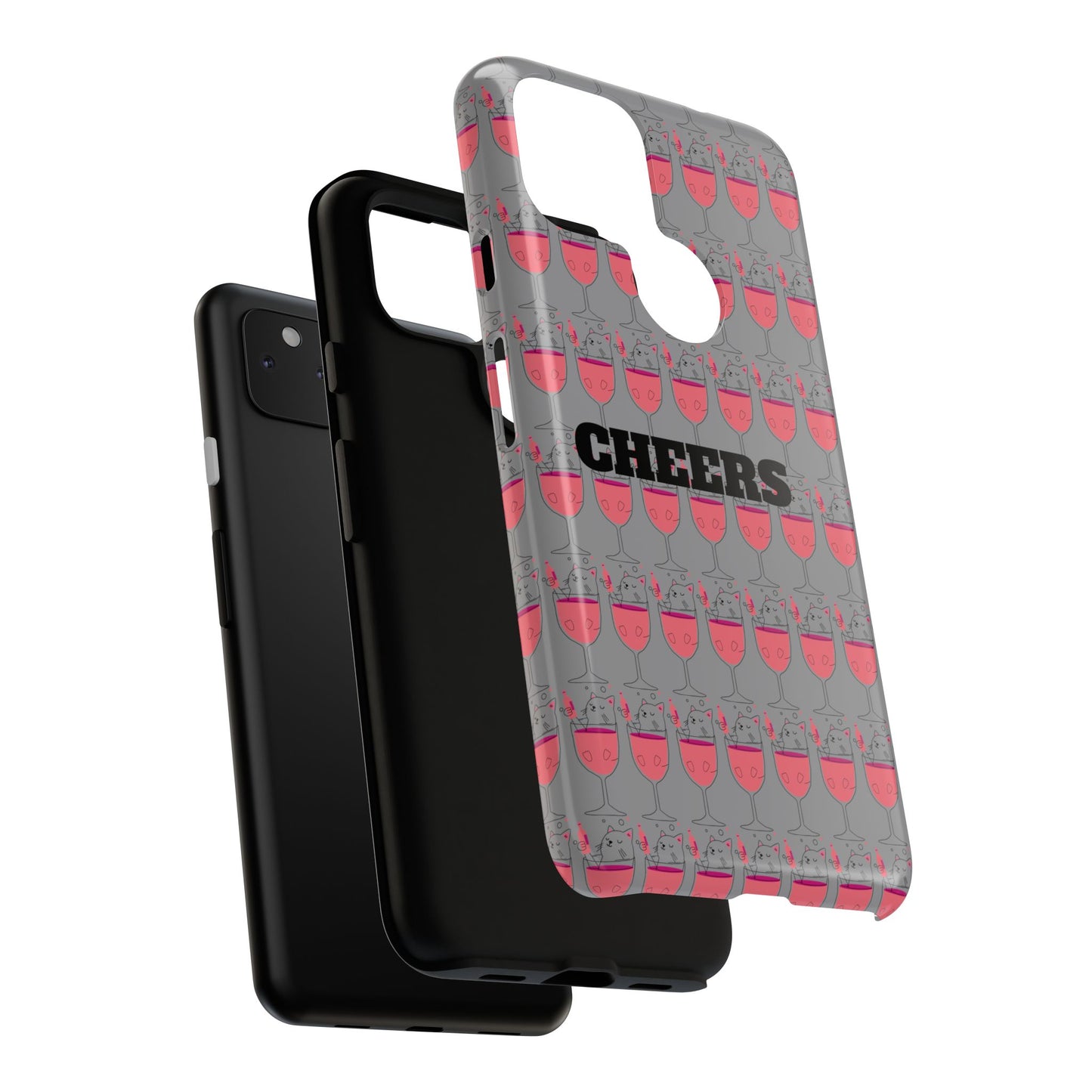 Cheers Phone Case, Fun Protective Case for Party Lovers, Gift for Birthdays, Anniversaries, Graduation, Custom Phone Cover