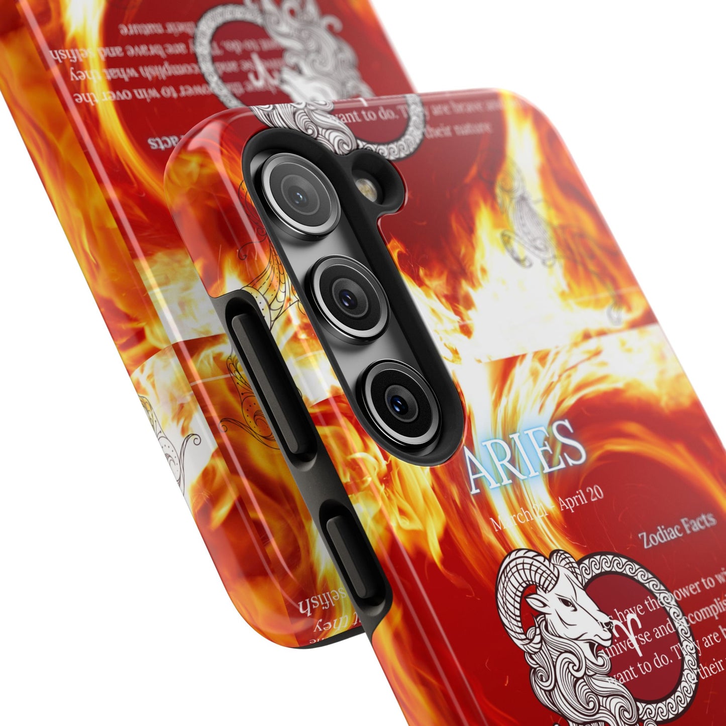 Aries Zodiac Phone Cases, Astrology, Bold Design, Gift for Her, Unique, Durable Cellphone Cover