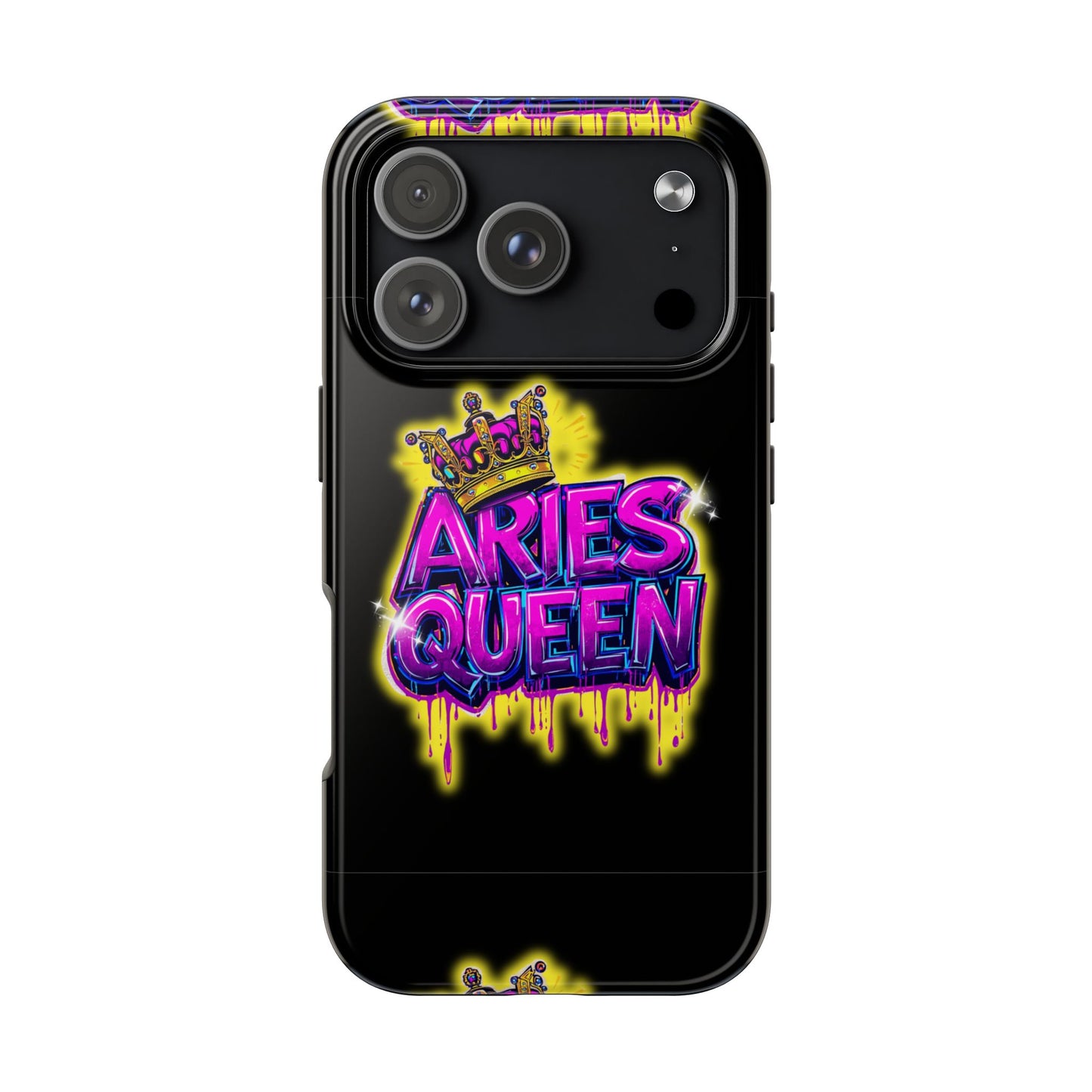 Aries Queen Tough Phone Cases - Vivid Design, Durable Protection, Aries Gifts, Astrology Accessories, Colorful Phone Cover