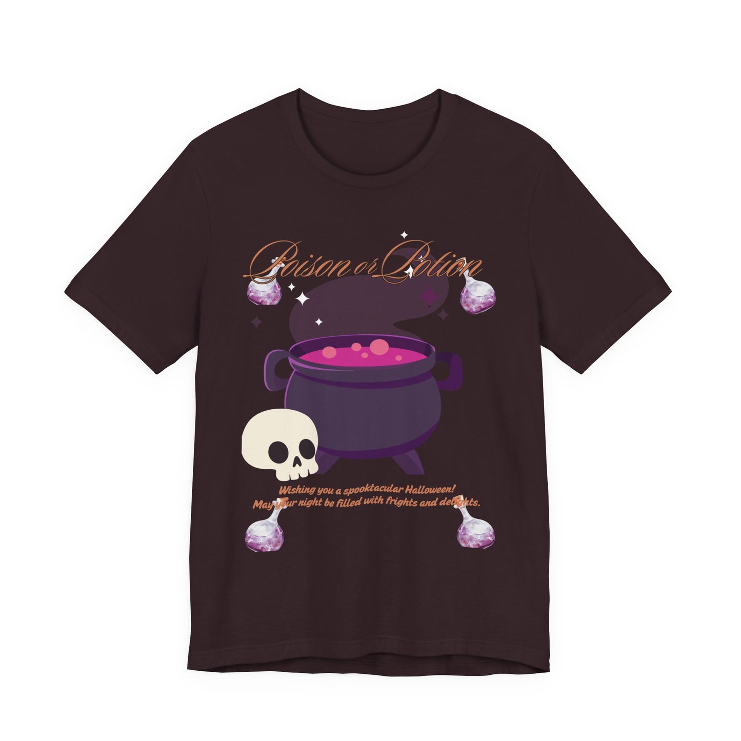 Potion-Themed Unisex Jersey T-Shirt | Perfect for Halloween, Witchy Vibes, Gift for Her, Everyday Wear, and Cozy Nights