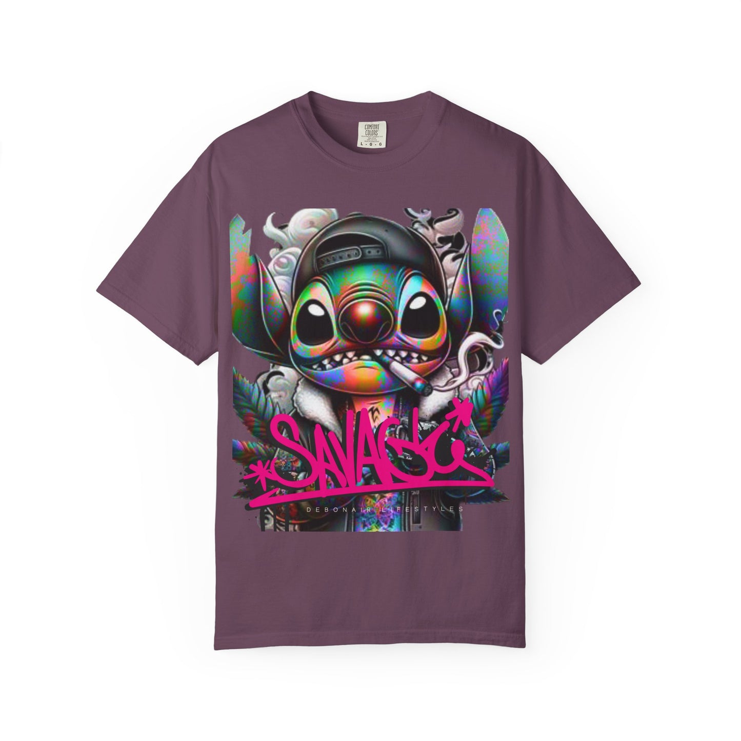 Savage Vibe Unisex Garment-Dyed T-Shirt, Streetwear, Graphic Tee, Cool Casual Wear, Unique Gift, Art-Inspired Fashion