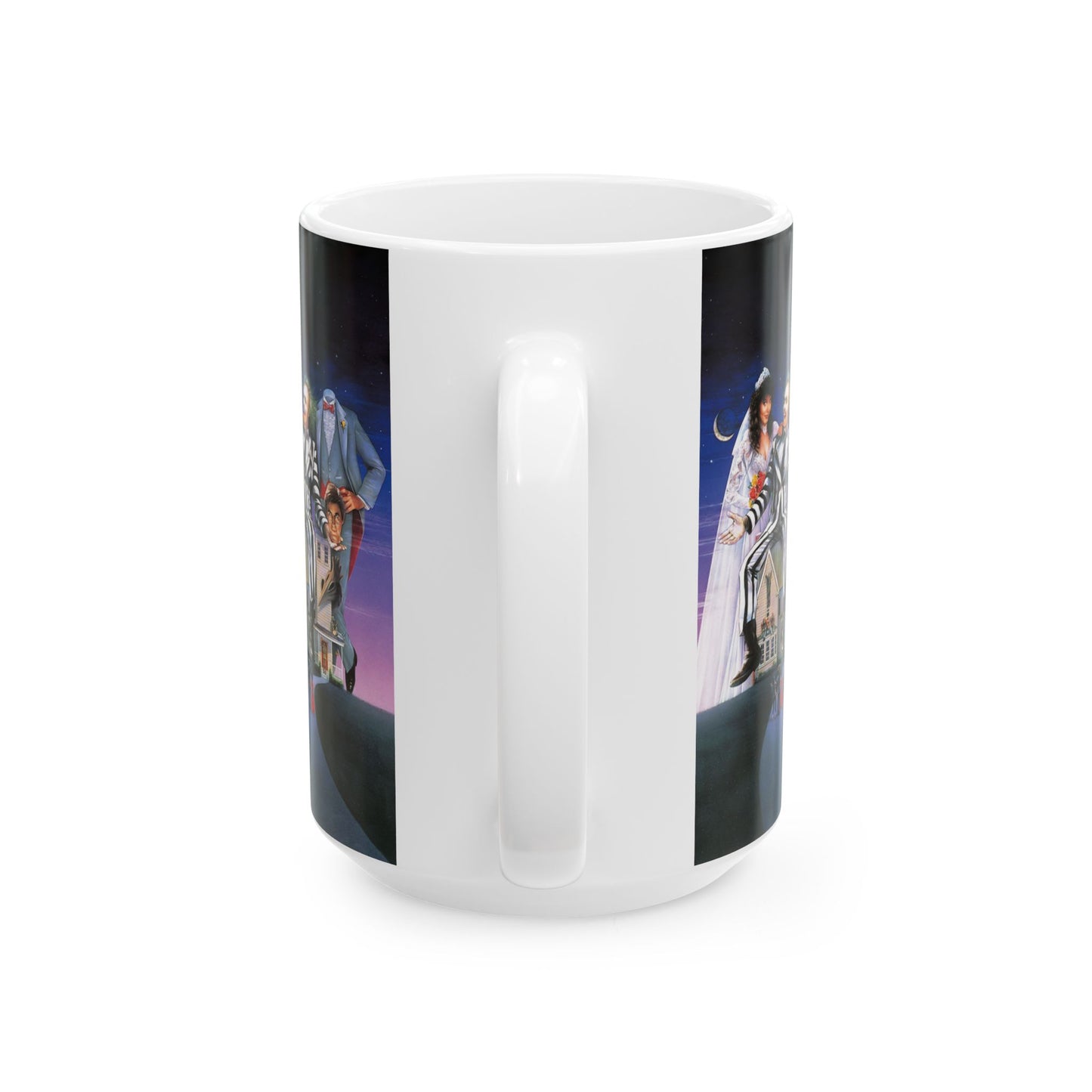 Beetlejuice-Themed Ceramic Mug, Halloween Coffee Cup, Gift for Movie Lovers, Fun Drinkware for Parties, 11oz or 15oz