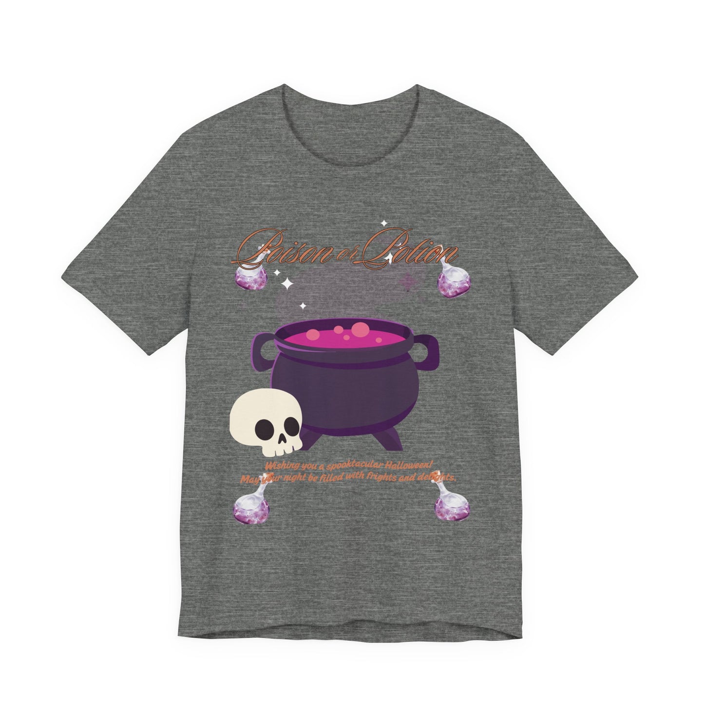 Potion-Themed Unisex Jersey T-Shirt | Perfect for Halloween, Witchy Vibes, Gift for Her, Everyday Wear, and Cozy Nights