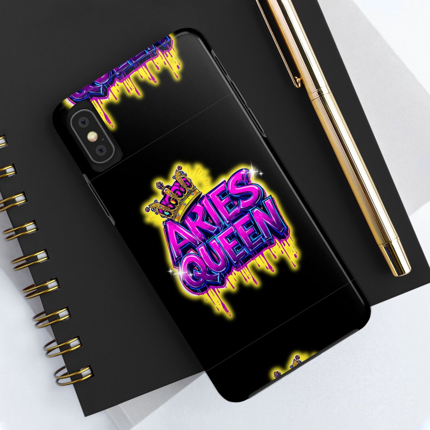 Aries Queen Tough Phone Cases - Vivid Design, Durable Protection, Aries Gifts, Astrology Accessories, Colorful Phone Cover