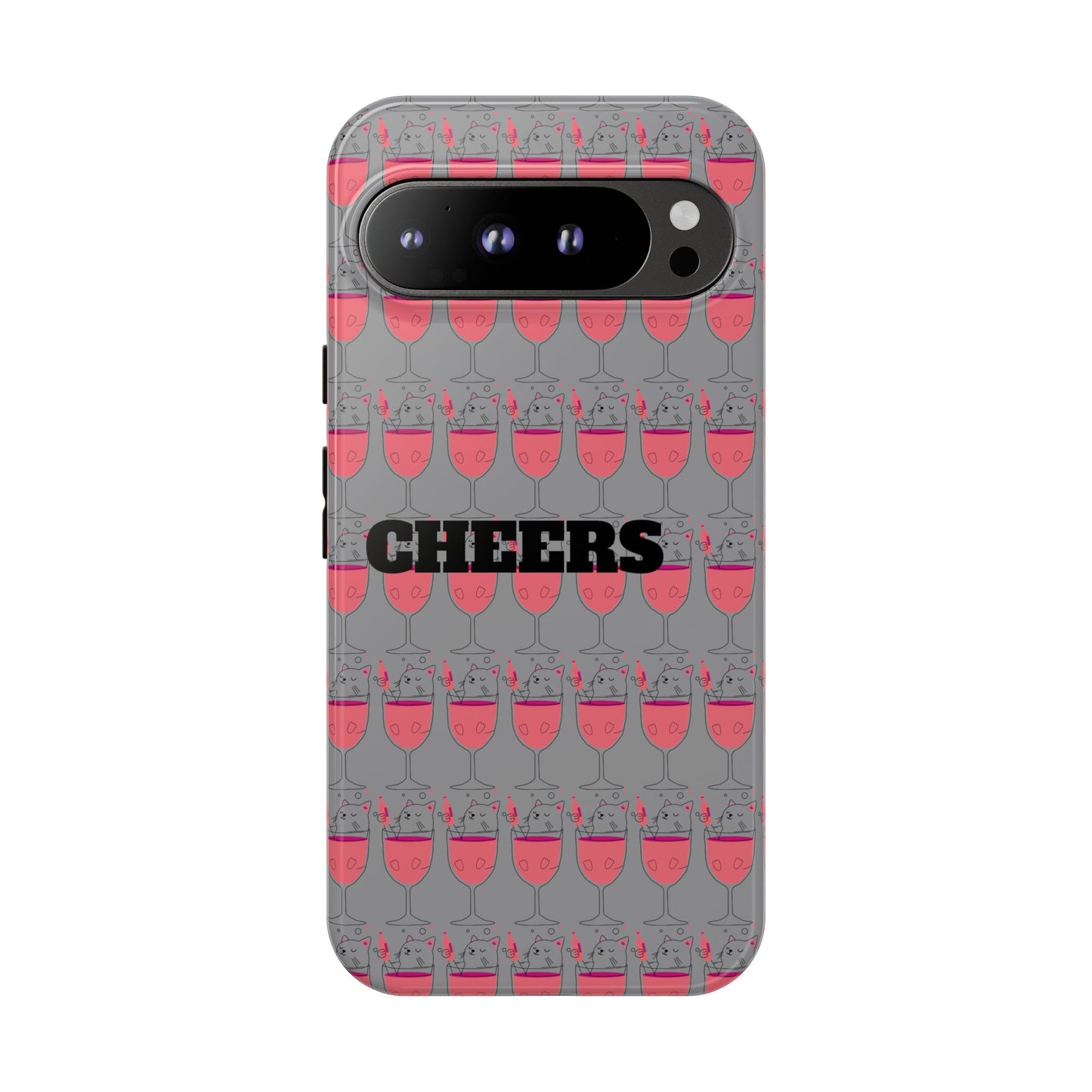 Cheers Phone Case, Fun Protective Case for Party Lovers, Gift for Birthdays, Anniversaries, Graduation, Custom Phone Cover