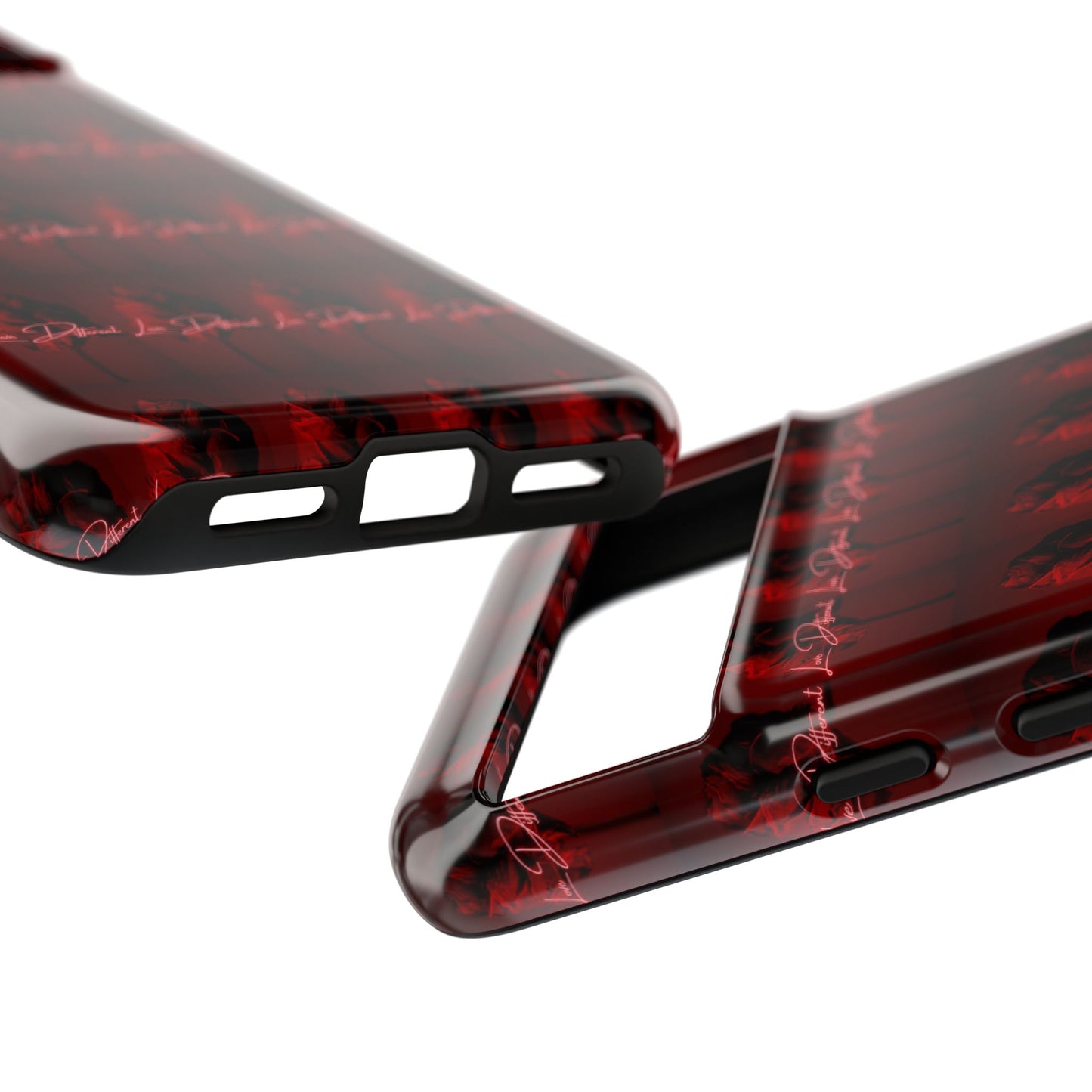 Red Patterned Phone Case | Tough Cases for Stylish Protection, Trendy Cell Cover, Unique Gifts for Tech Lovers, Modern Design