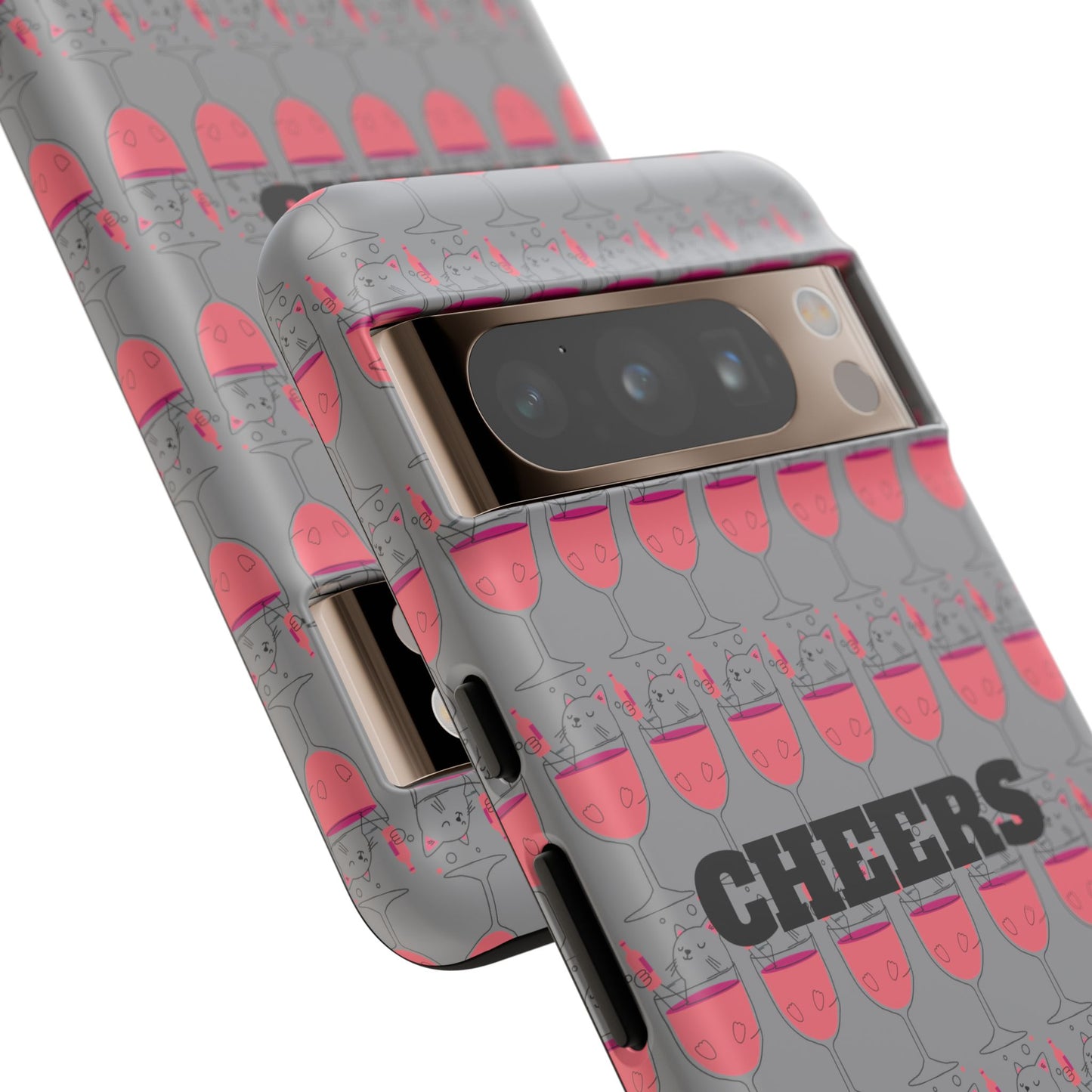 Cheers Phone Case, Fun Protective Case for Party Lovers, Gift for Birthdays, Anniversaries, Graduation, Custom Phone Cover