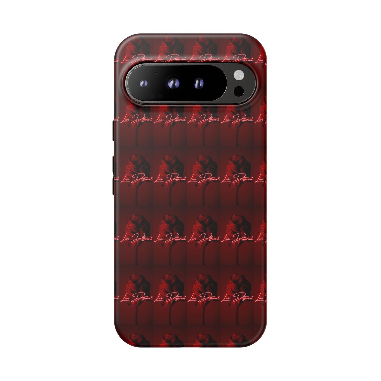Red Patterned Phone Case | Tough Cases for Stylish Protection, Trendy Cell Cover, Unique Gifts for Tech Lovers, Modern Design
