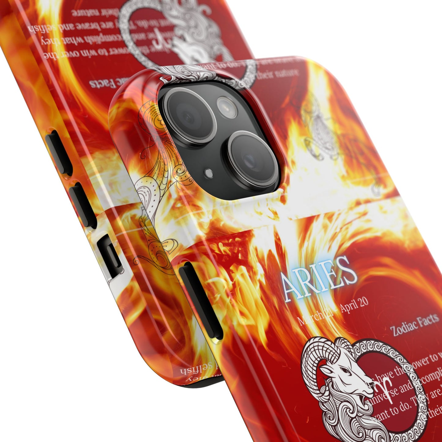 Aries Zodiac Phone Cases, Astrology, Bold Design, Gift for Her, Unique, Durable Cellphone Cover