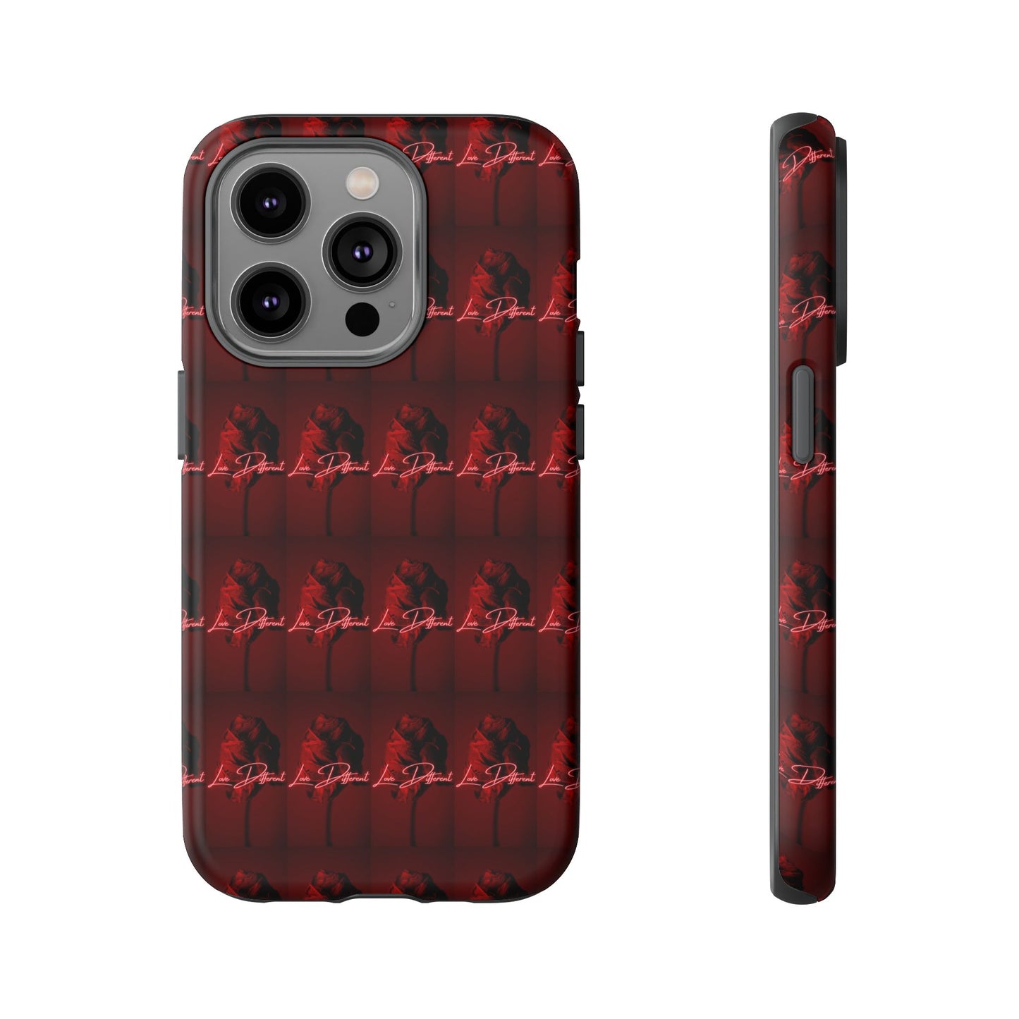 Red Patterned Phone Case | Tough Cases for Stylish Protection, Trendy Cell Cover, Unique Gifts for Tech Lovers, Modern Design