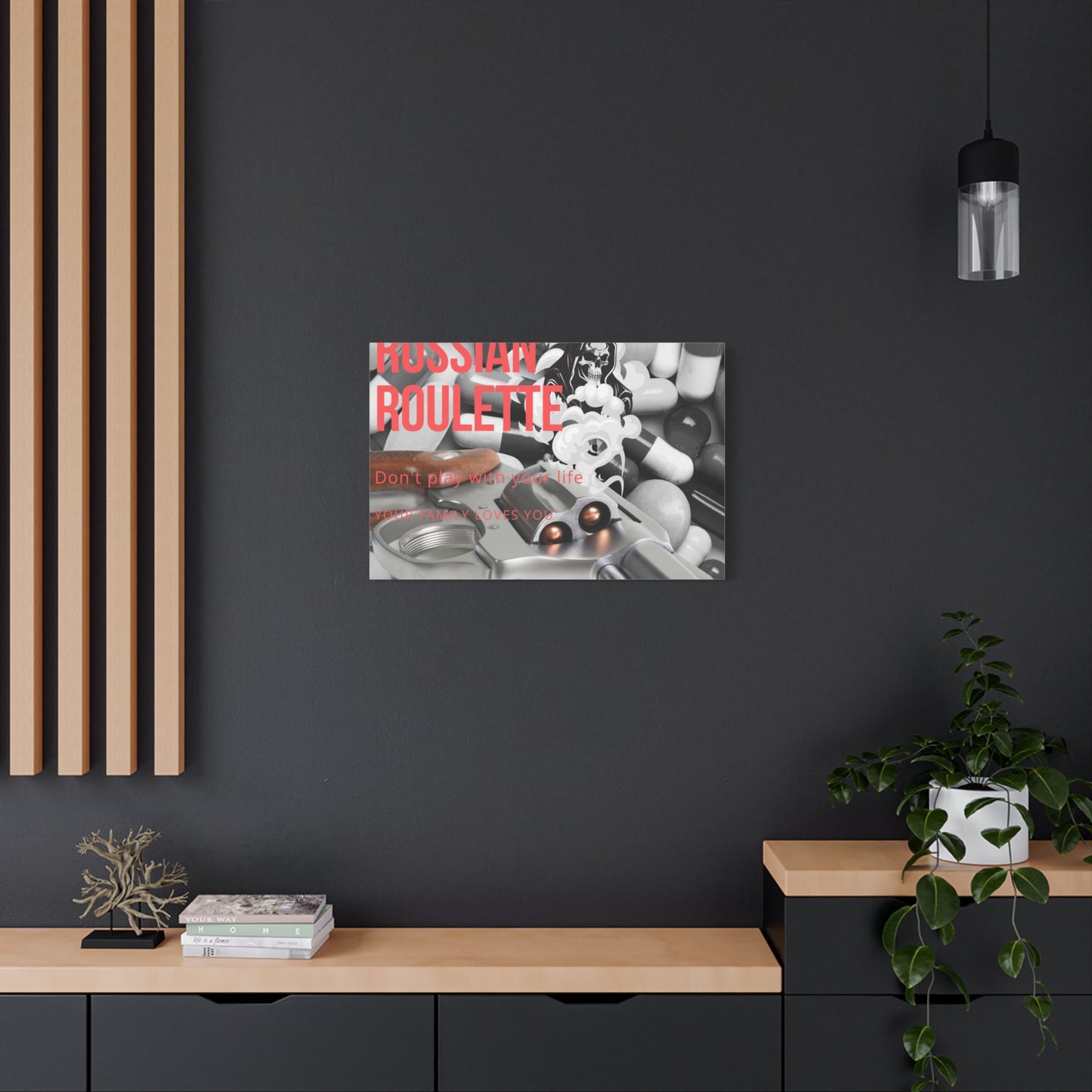 Bold Message Canvas Art, Wall Decor for Awareness, Mental Health Awareness, Home Office Decor, Unique Gift Idea